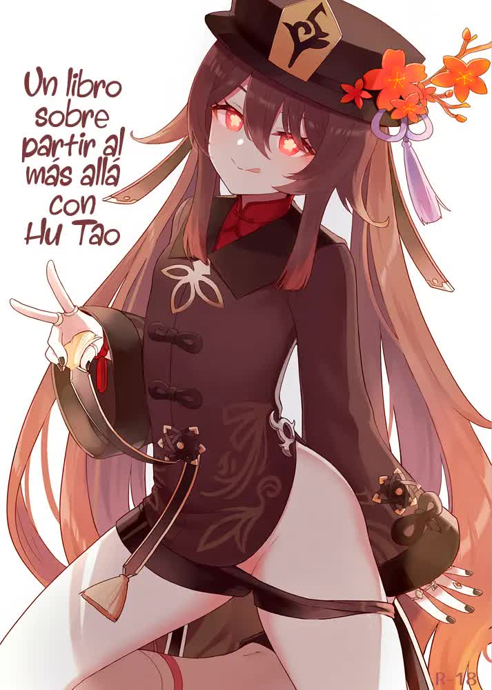 Un libro Sobre Partir al más allá Con Hu Tao Comic porno