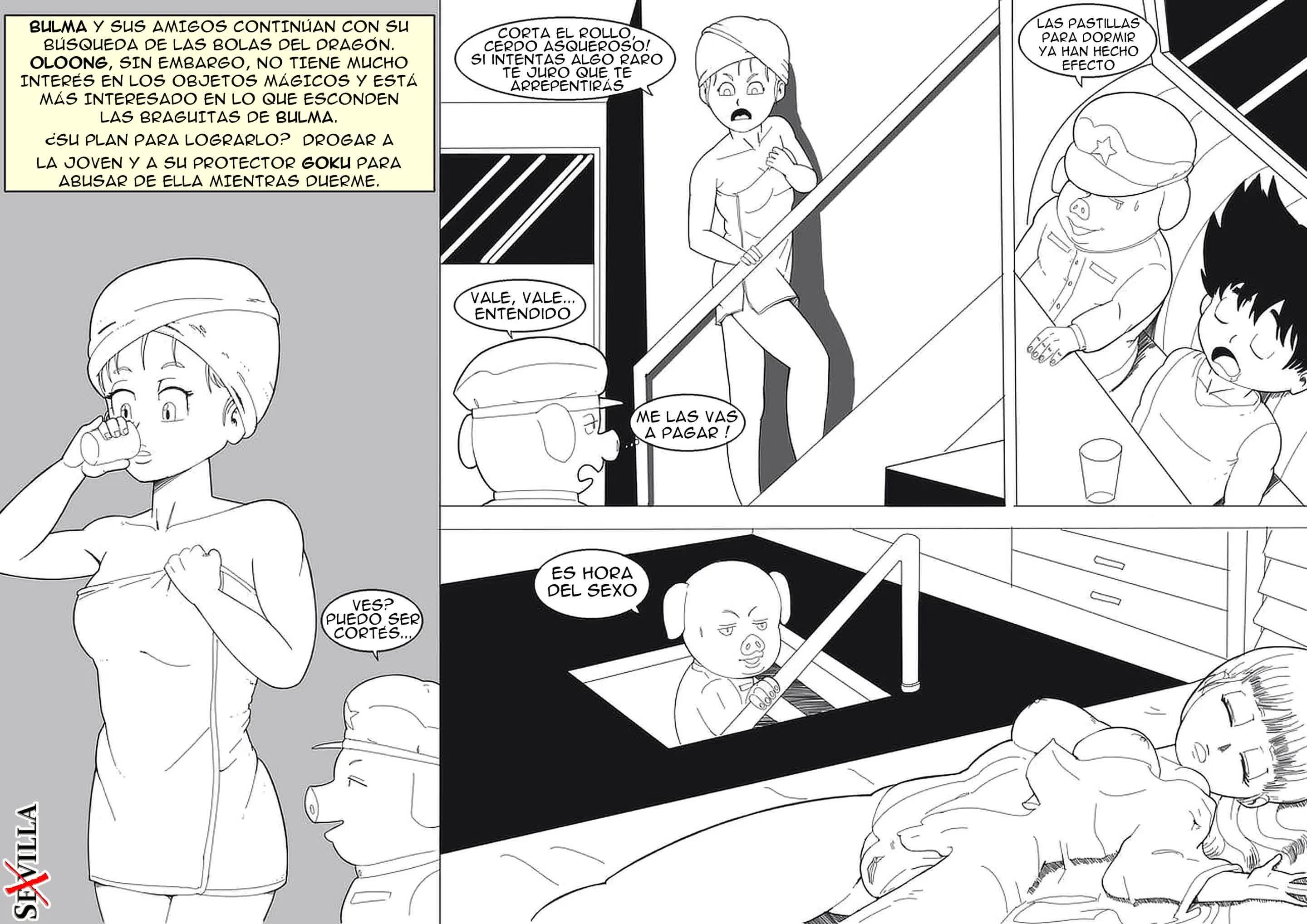 BULMA, BELLA DURMIENTE Comic porno