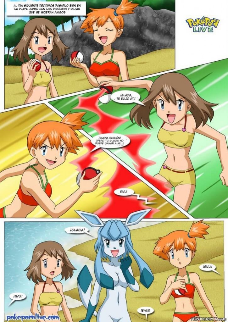Diversion en la Playa Pokemon XXX Comic porno