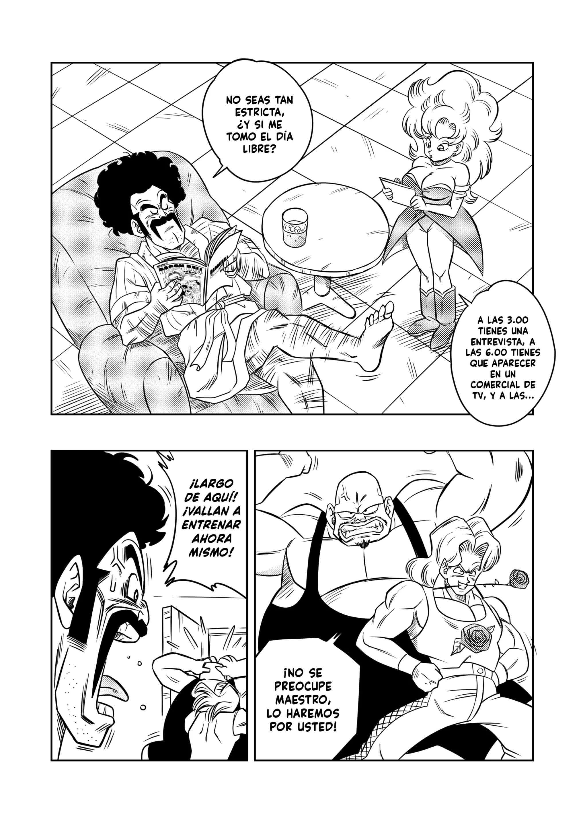 El Entrenamiento Secreto De Mr.Satan Comic porno