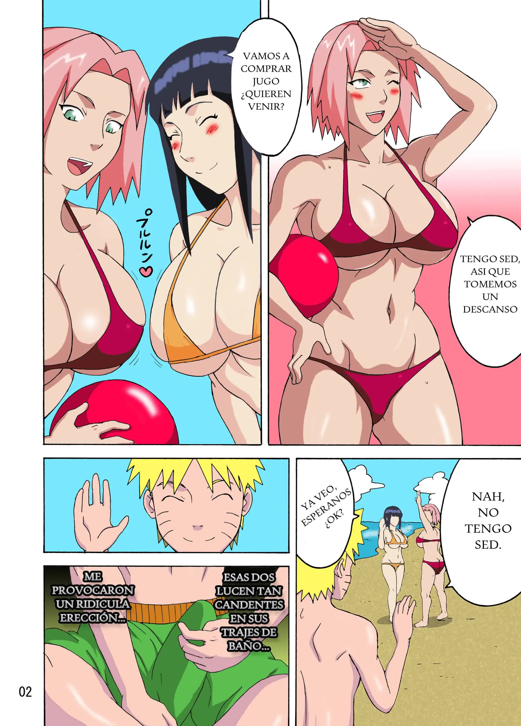 Tsunade no Insuiyoku - Tsunade's Obscene Beach Comic porno