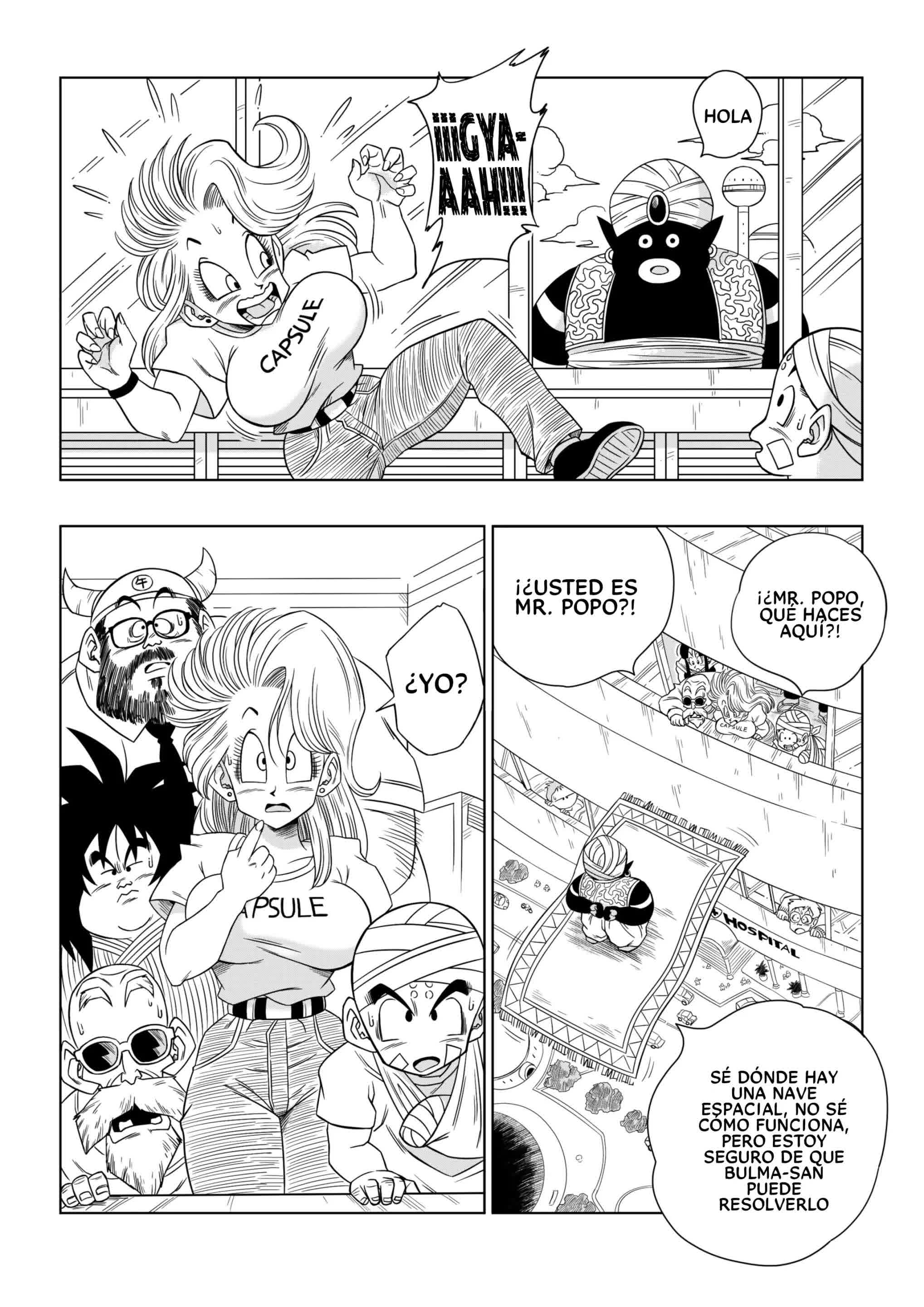 Dagon Ball - Bulma Conoce A Mr. Popo - Sexo Dentro De La Misteriosa Nave Espacial! Comic porno