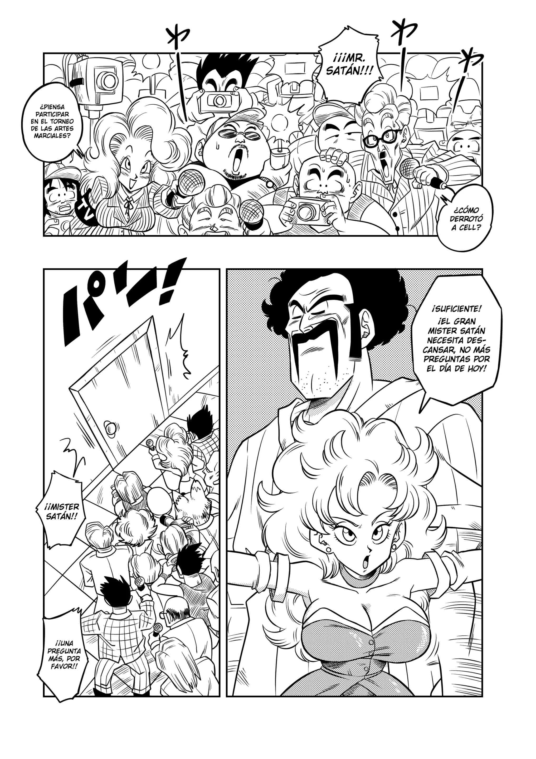 Mister Satan no Himitsu no Training - El Entrenamiento Secreto de Mr. Satán Comic porno