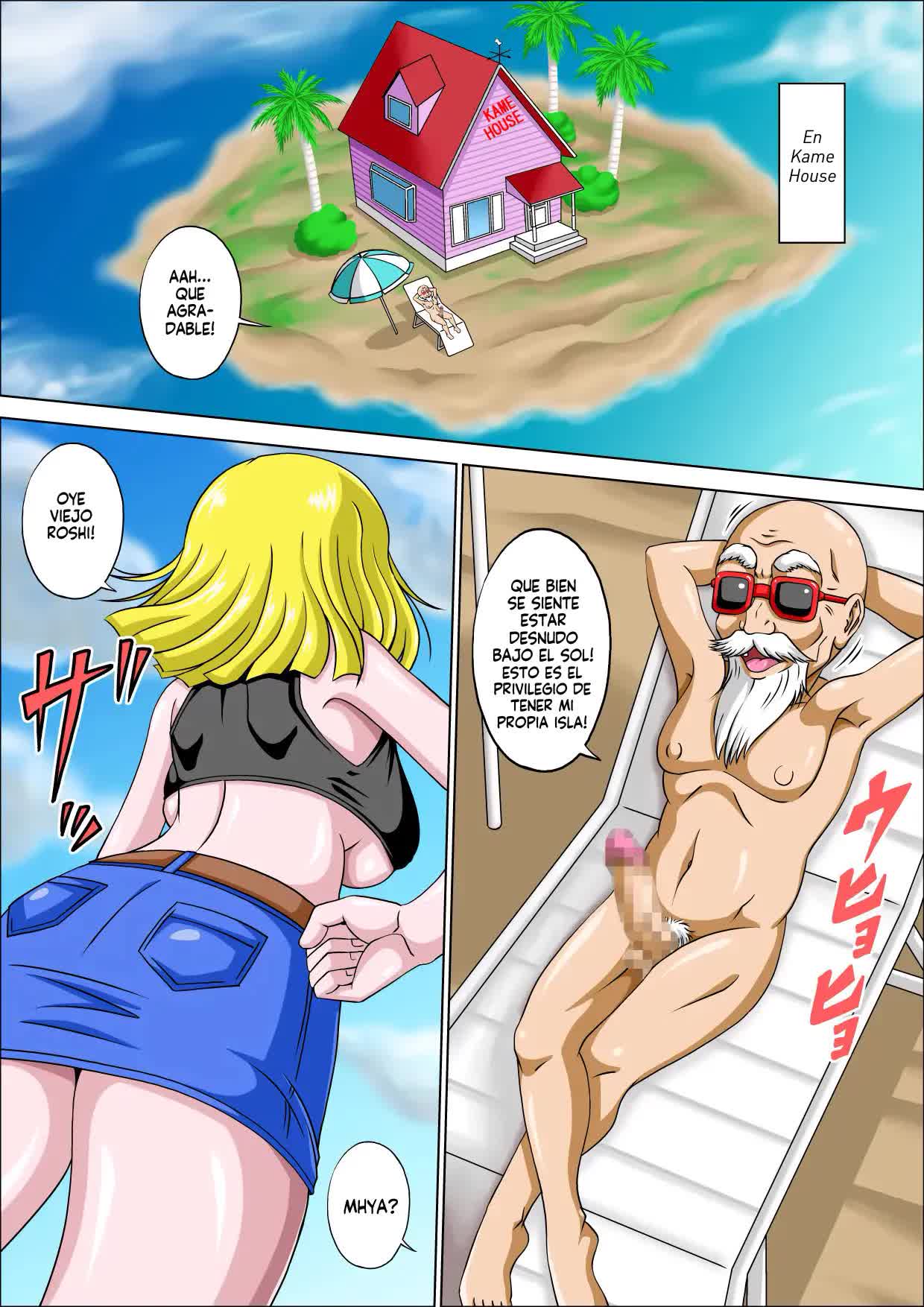 Kame Sennin no yuuwaku hitozuma - El maestro Roshi y la tentación de la mujer casada Comic porno