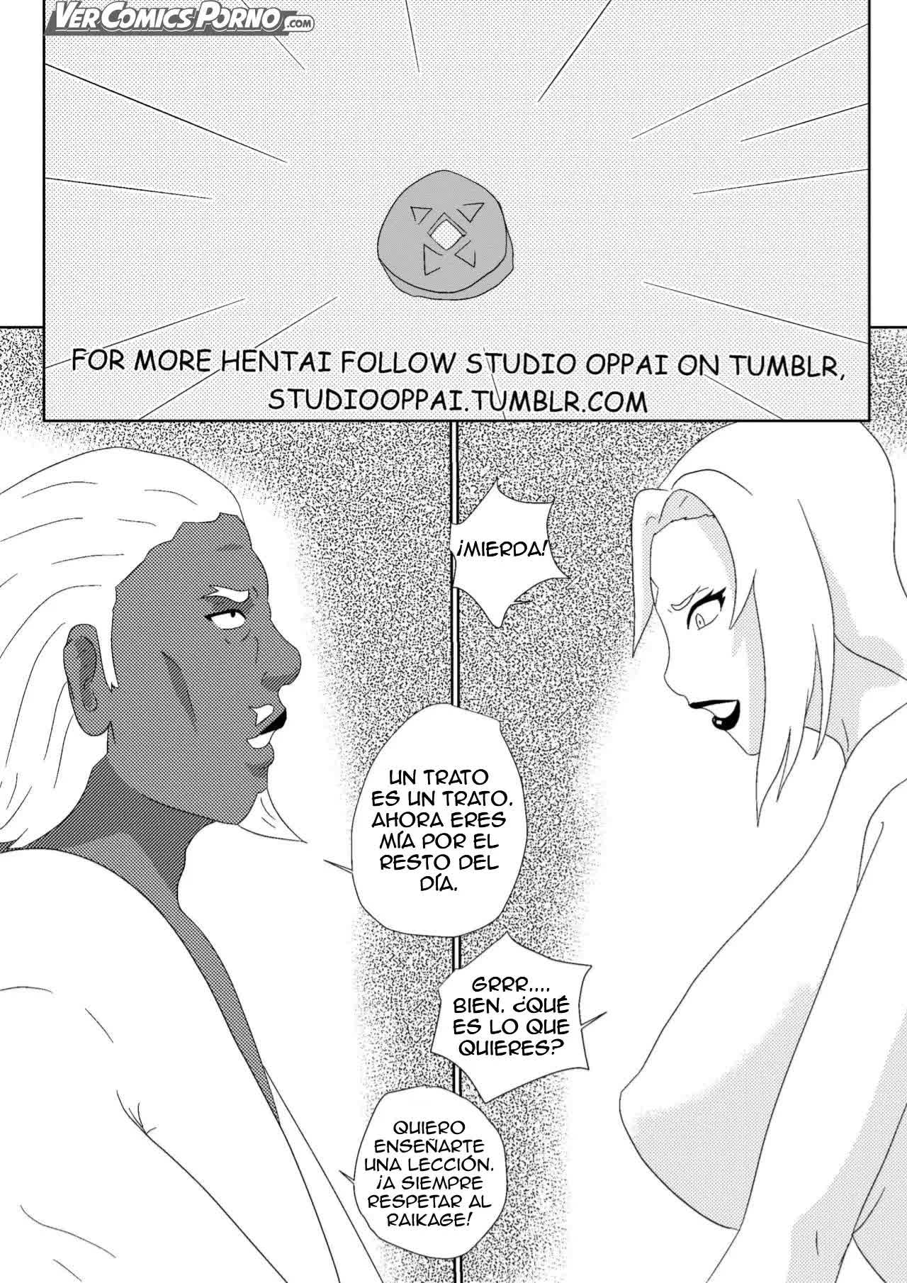 Tsunades lost bet Comic porno