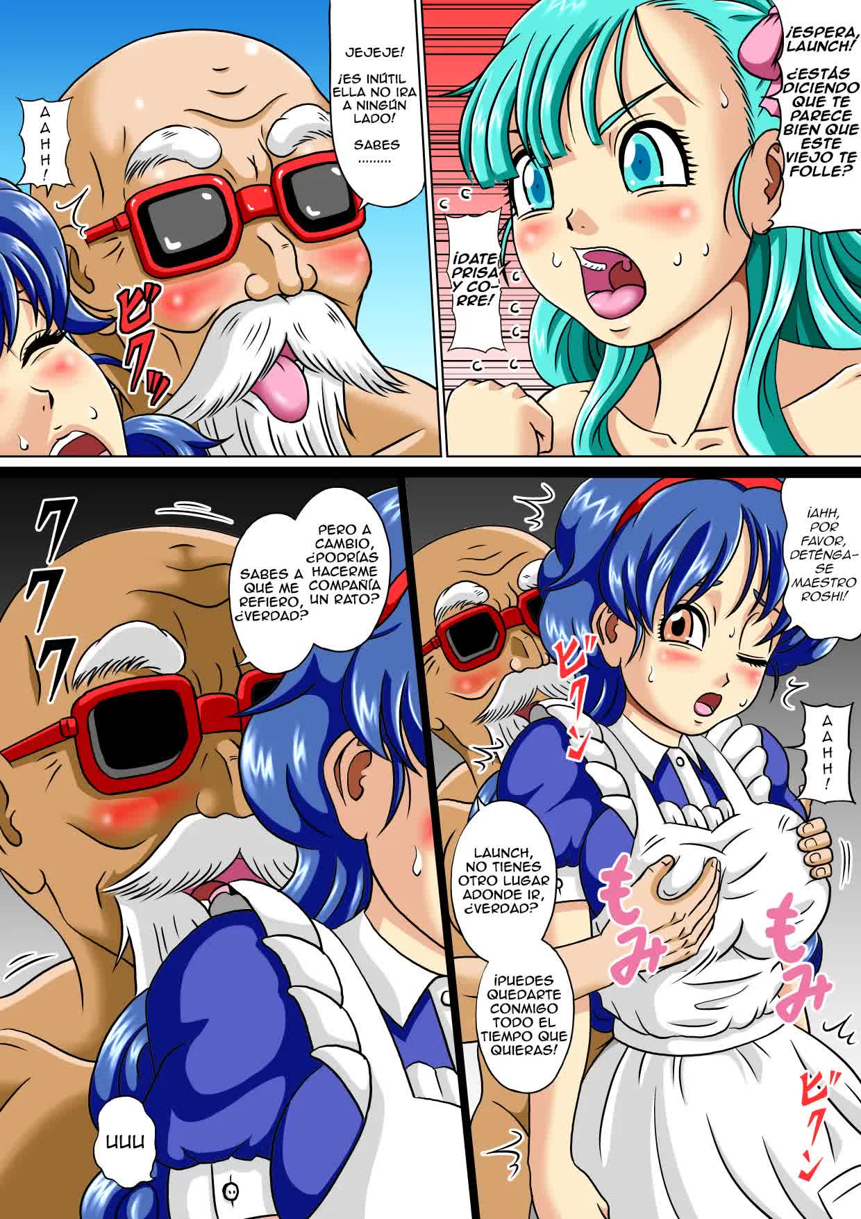 Kame Sennin no Bitch Choukyou - El entrenamiento de la perra del Maestro Roshi Comic porno
