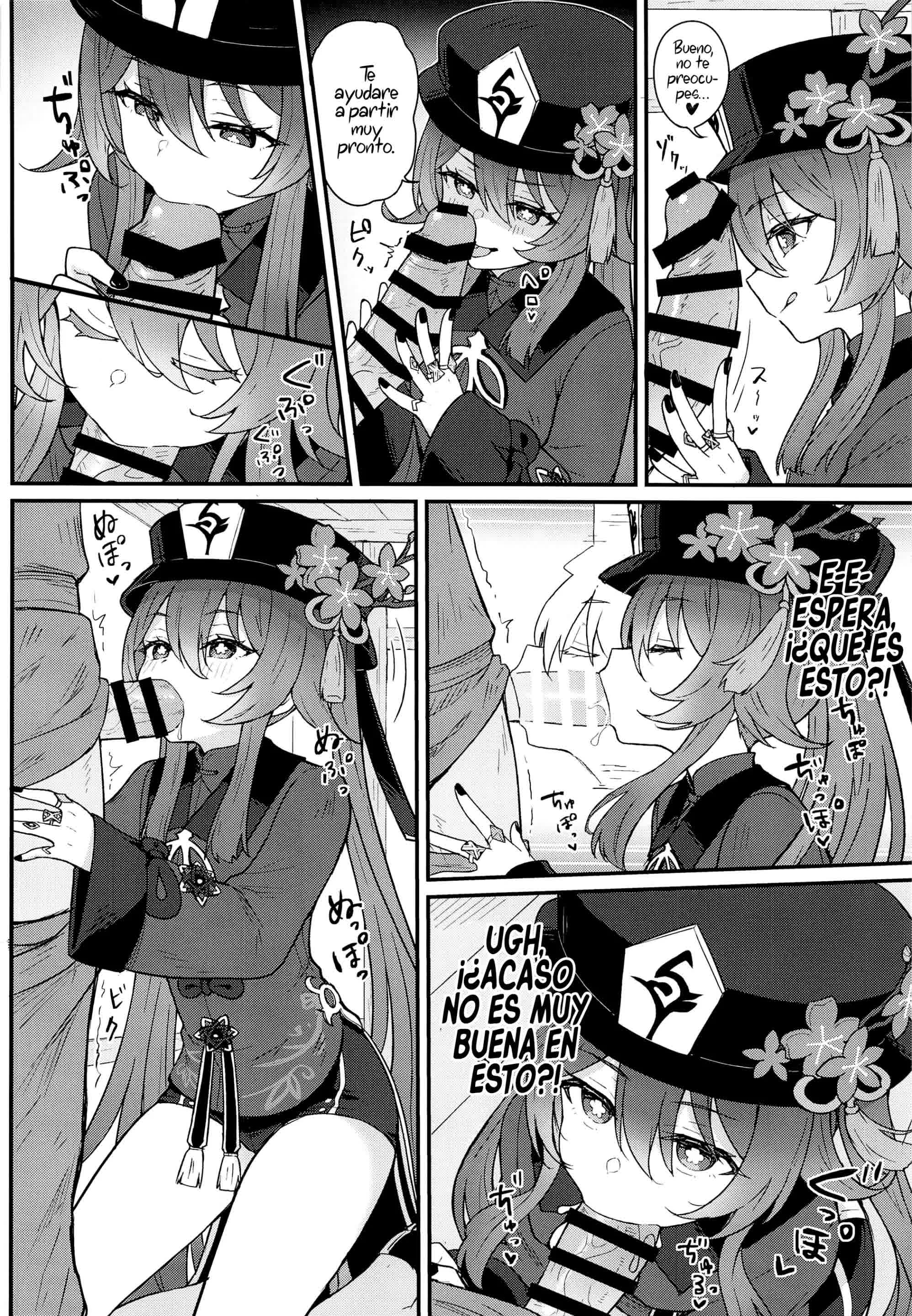 Un libro Sobre Partir al más allá Con Hu Tao Comic porno