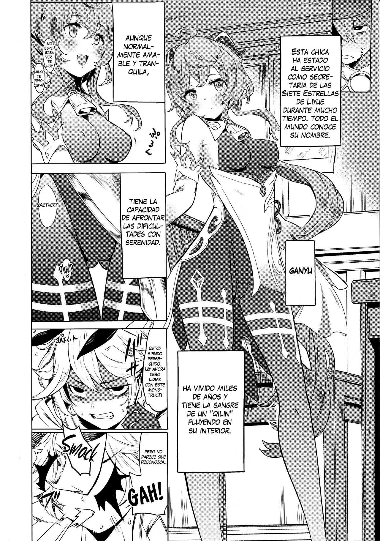 Ganyu Zangyouchuu - Ganyu Hace Horas Extra Comic porno
