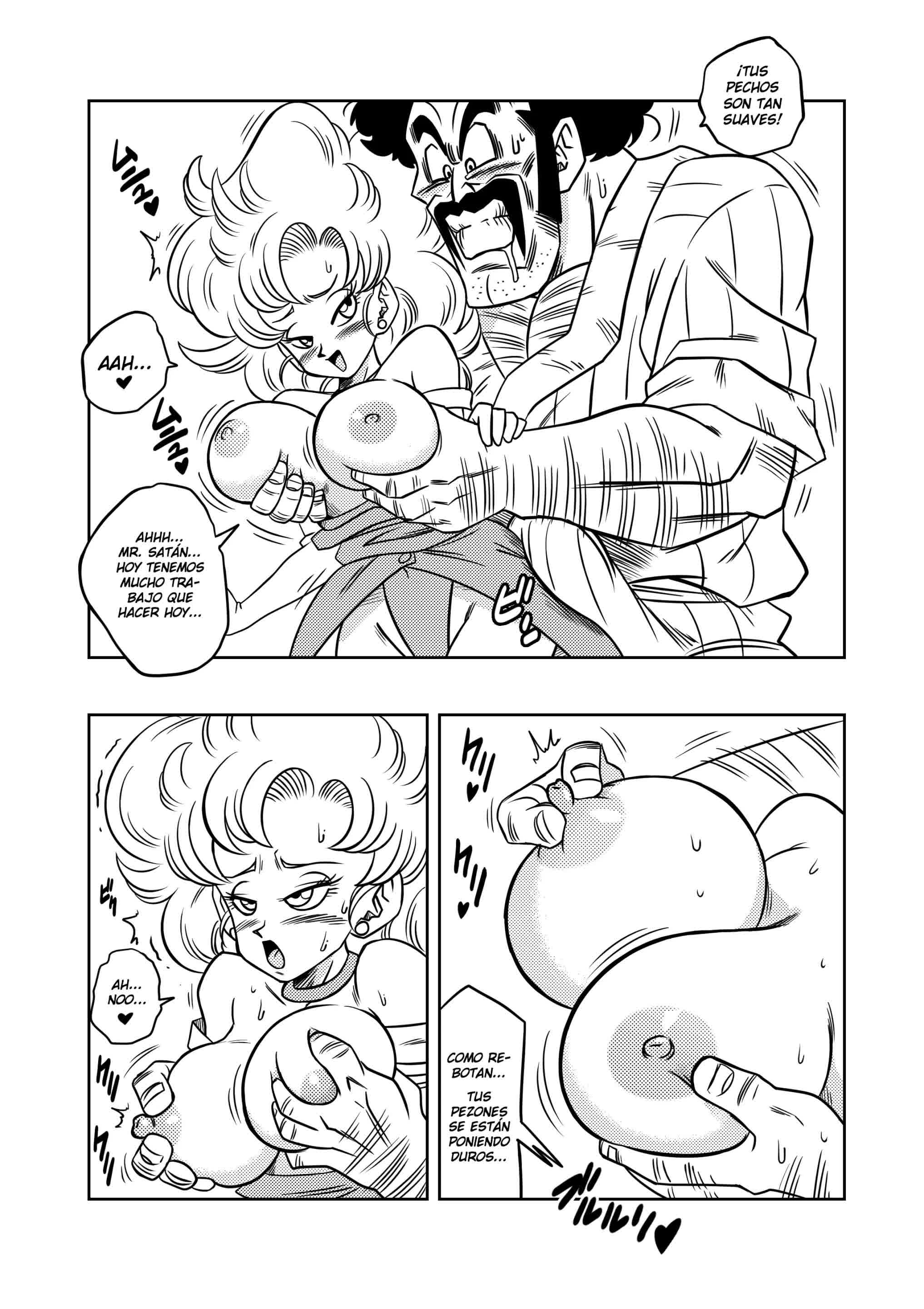 Mister Satan no Himitsu no Training - El Entrenamiento Secreto de Mr. Satán Comic porno