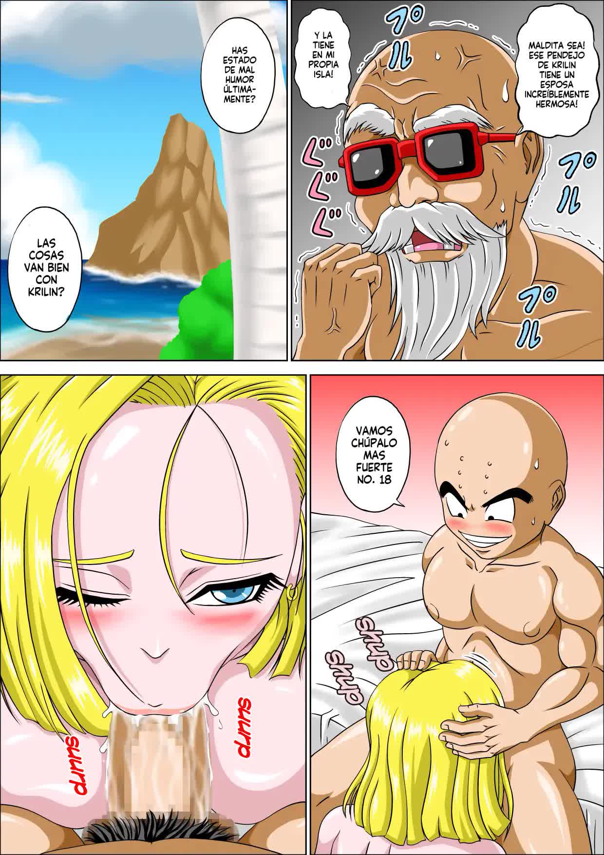 Kame Sennin no yuuwaku hitozuma - El maestro Roshi y la tentación de la mujer casada Comic porno