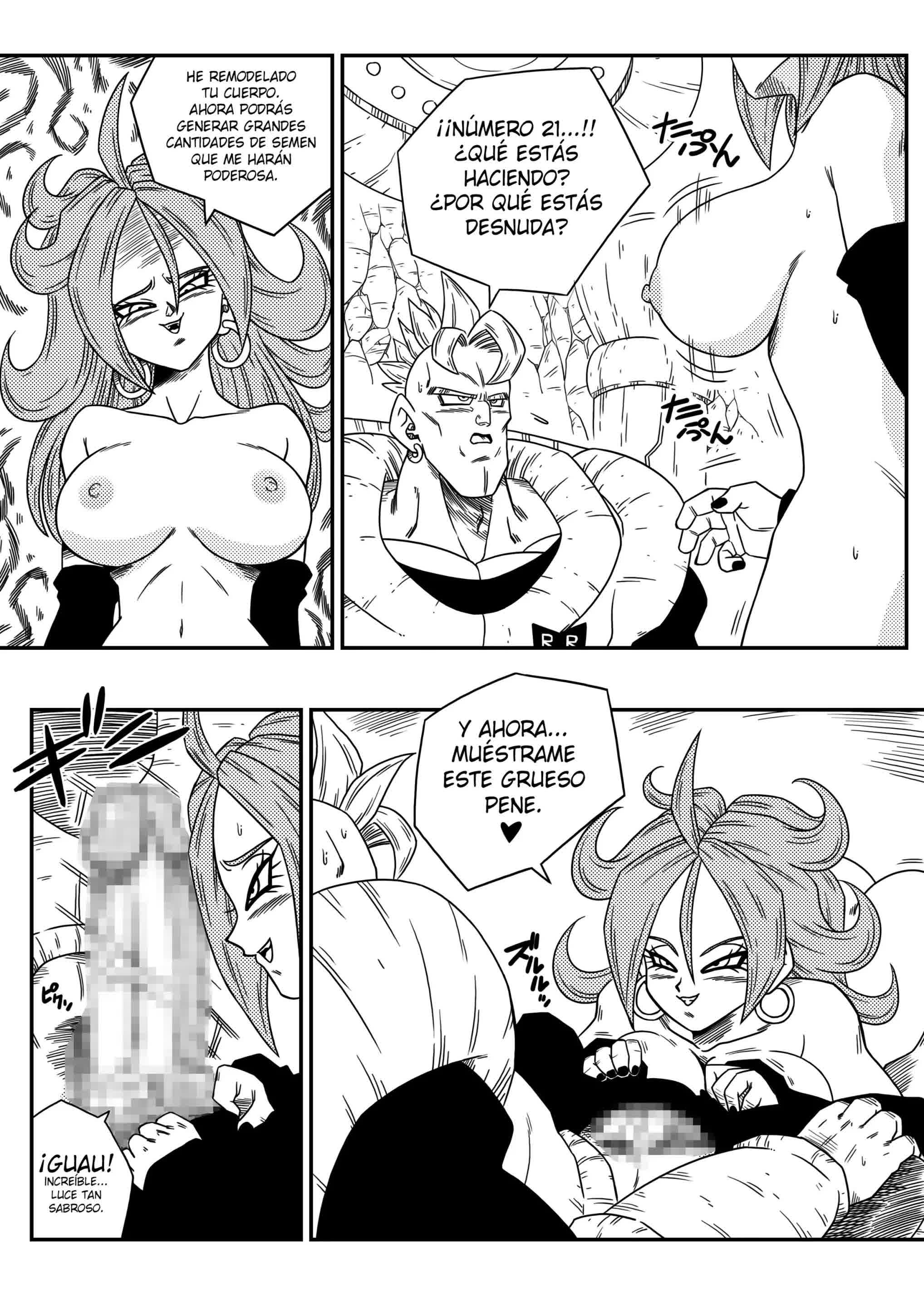 Kyonyuu Android Sekai Seiha o Netsubou!! Android 21 Shutsugen!! - ANDROIDE VOLUPTUOSA QUIERE DOMINAR EL MUNDO! Comic porno