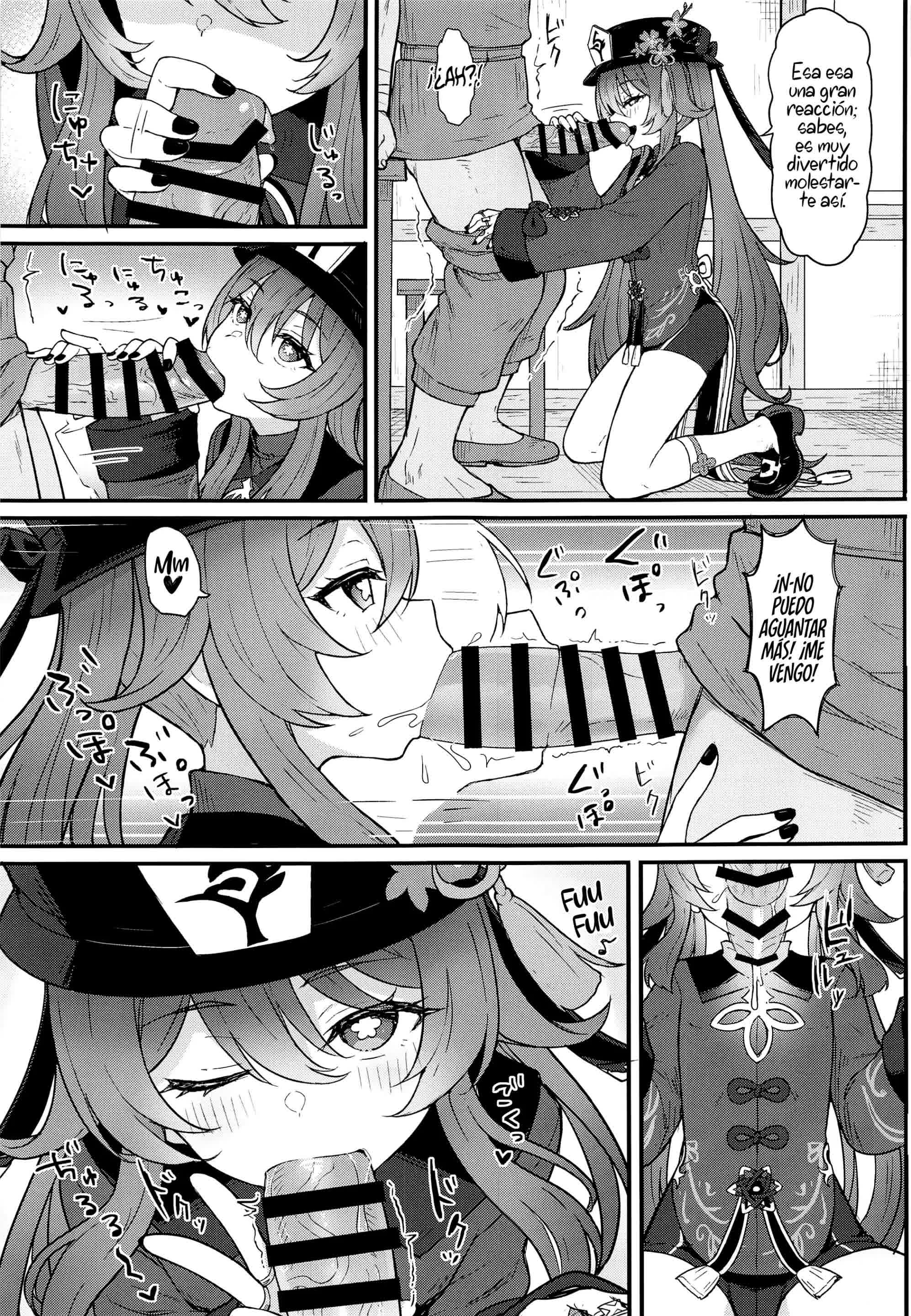 Un libro Sobre Partir al más allá Con Hu Tao Comic porno