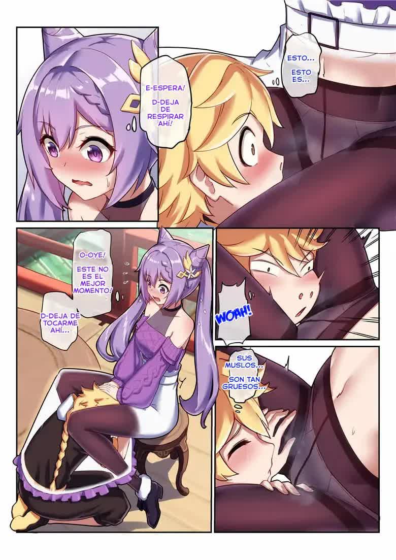 Keqing's Date With The Traveler - La cita de Keching con el viajero Comic porno