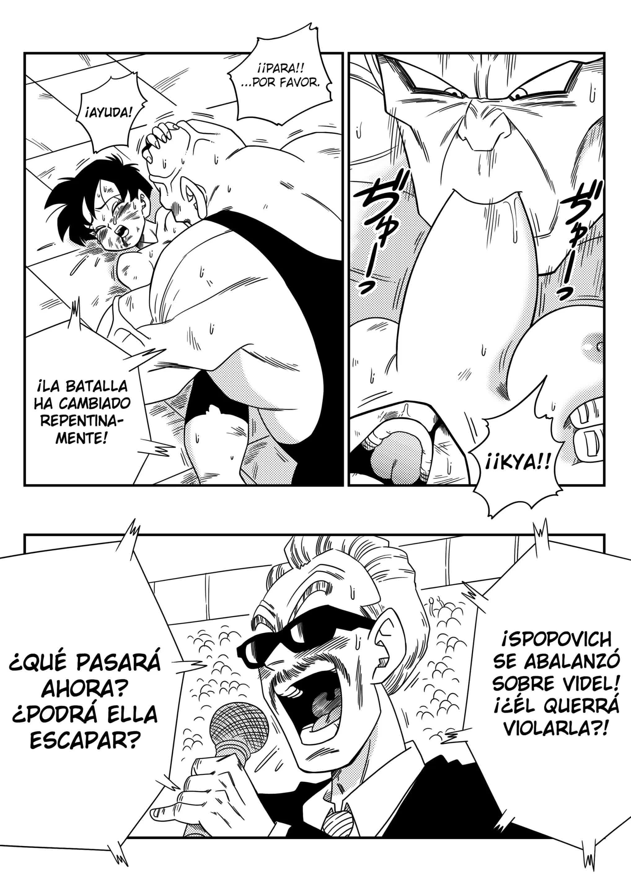 Videl VS Spopovich Comic porno