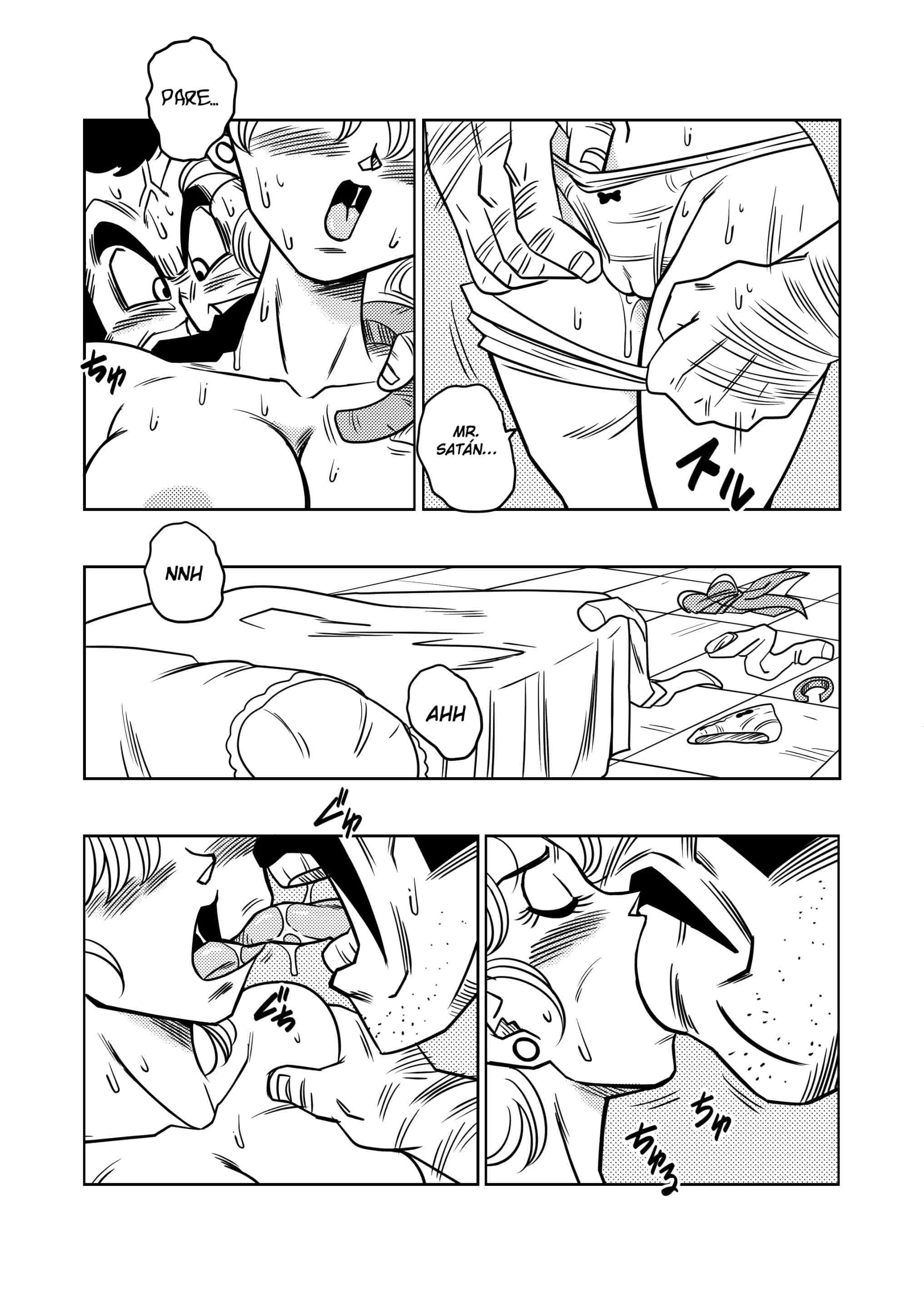 Mister Satan no Himitsu no Training - El Entrenamiento Secreto de Mr. Satán Comic porno