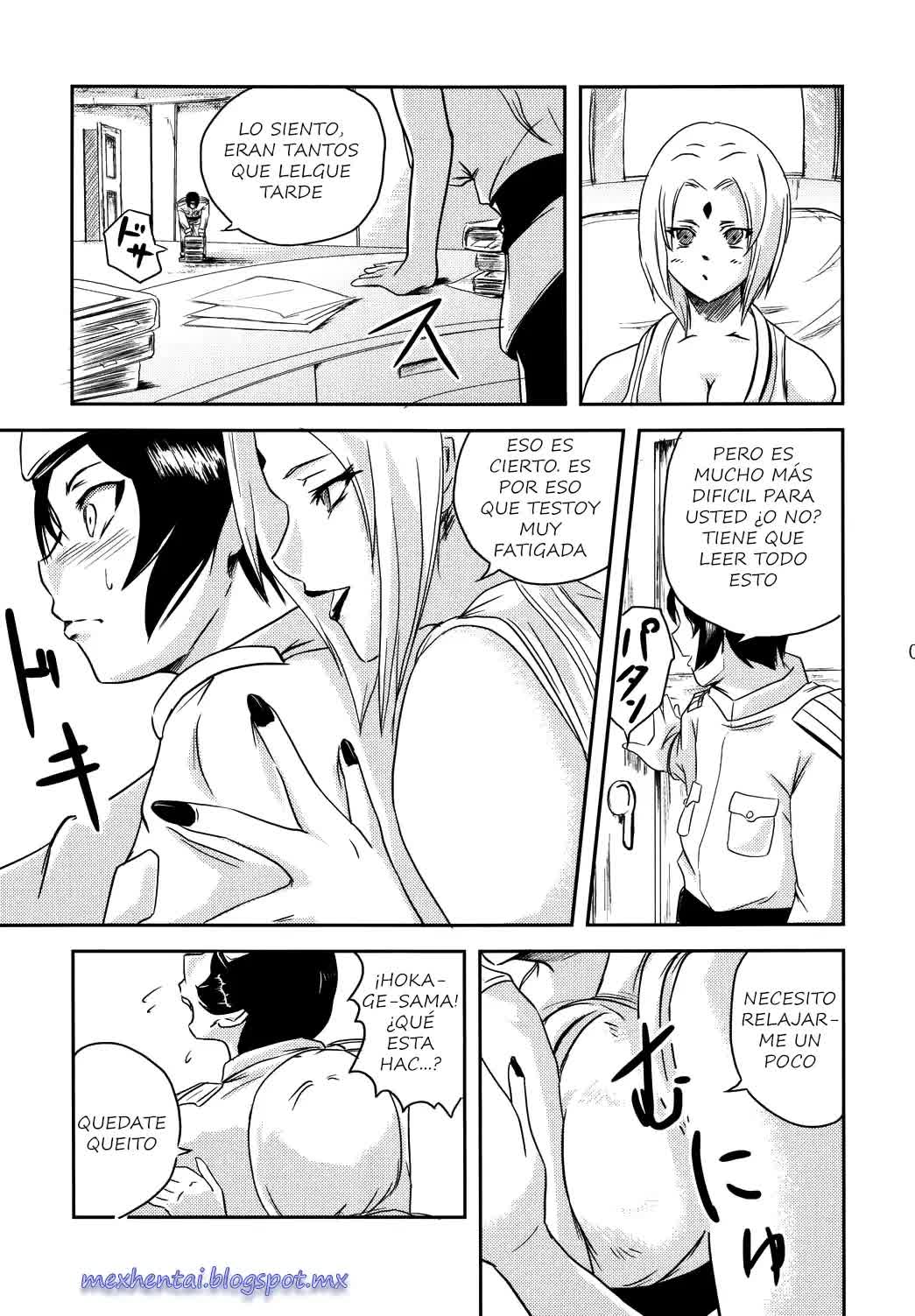 NO MERCY 2 - EL PROBLEMA DE LA QUINTA HOKAGE Comic porno