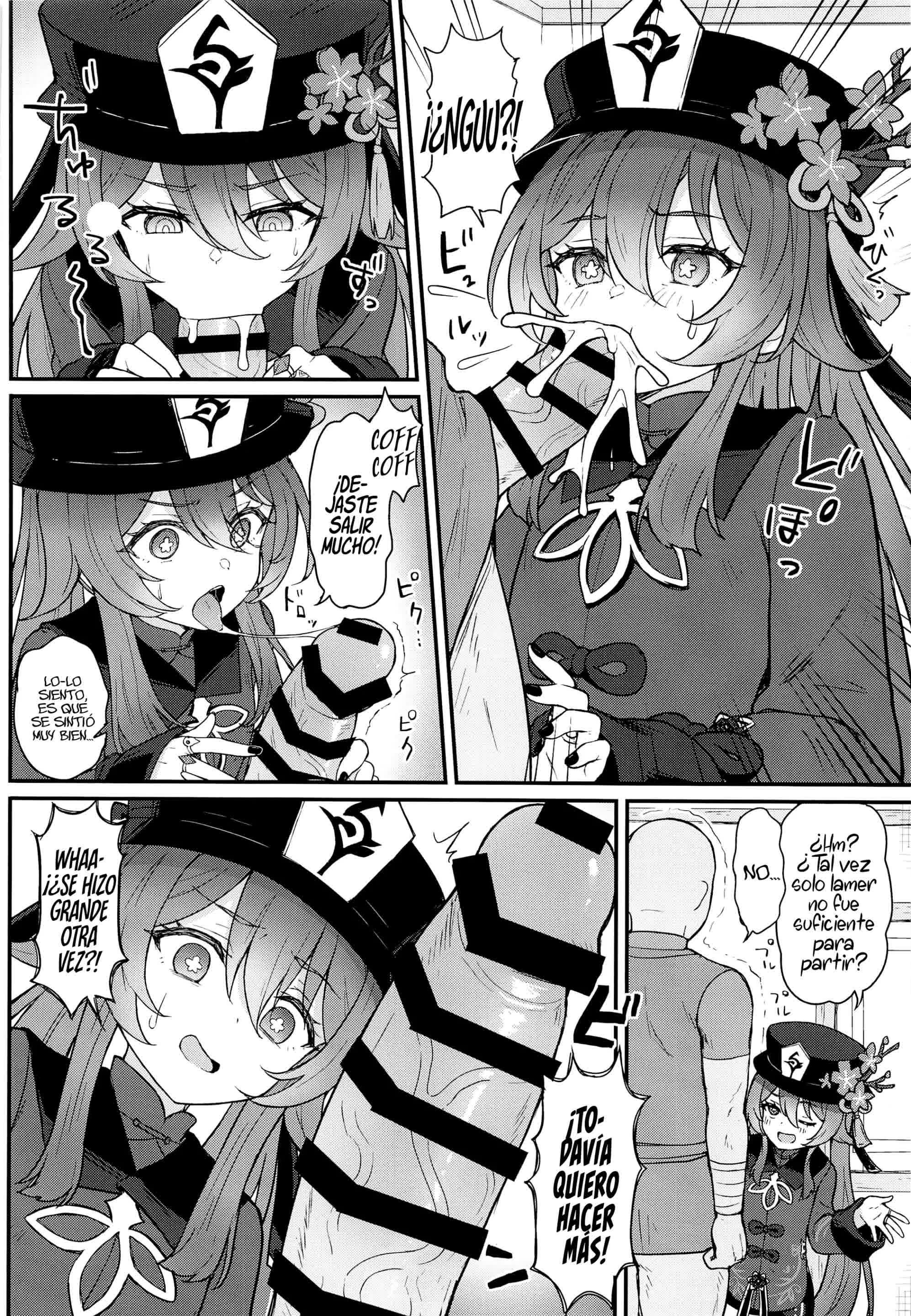 Un libro Sobre Partir al más allá Con Hu Tao Comic porno