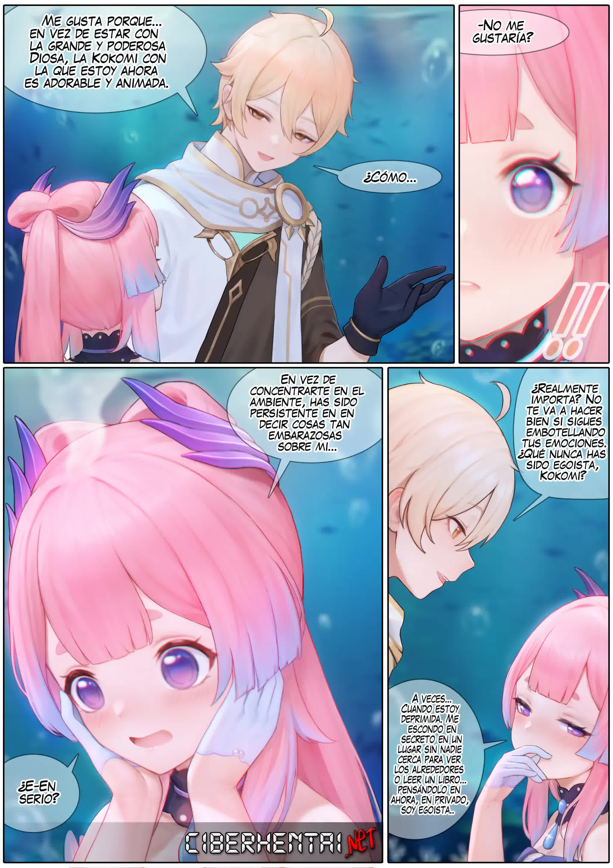 Flustered Kokomi Comic porno