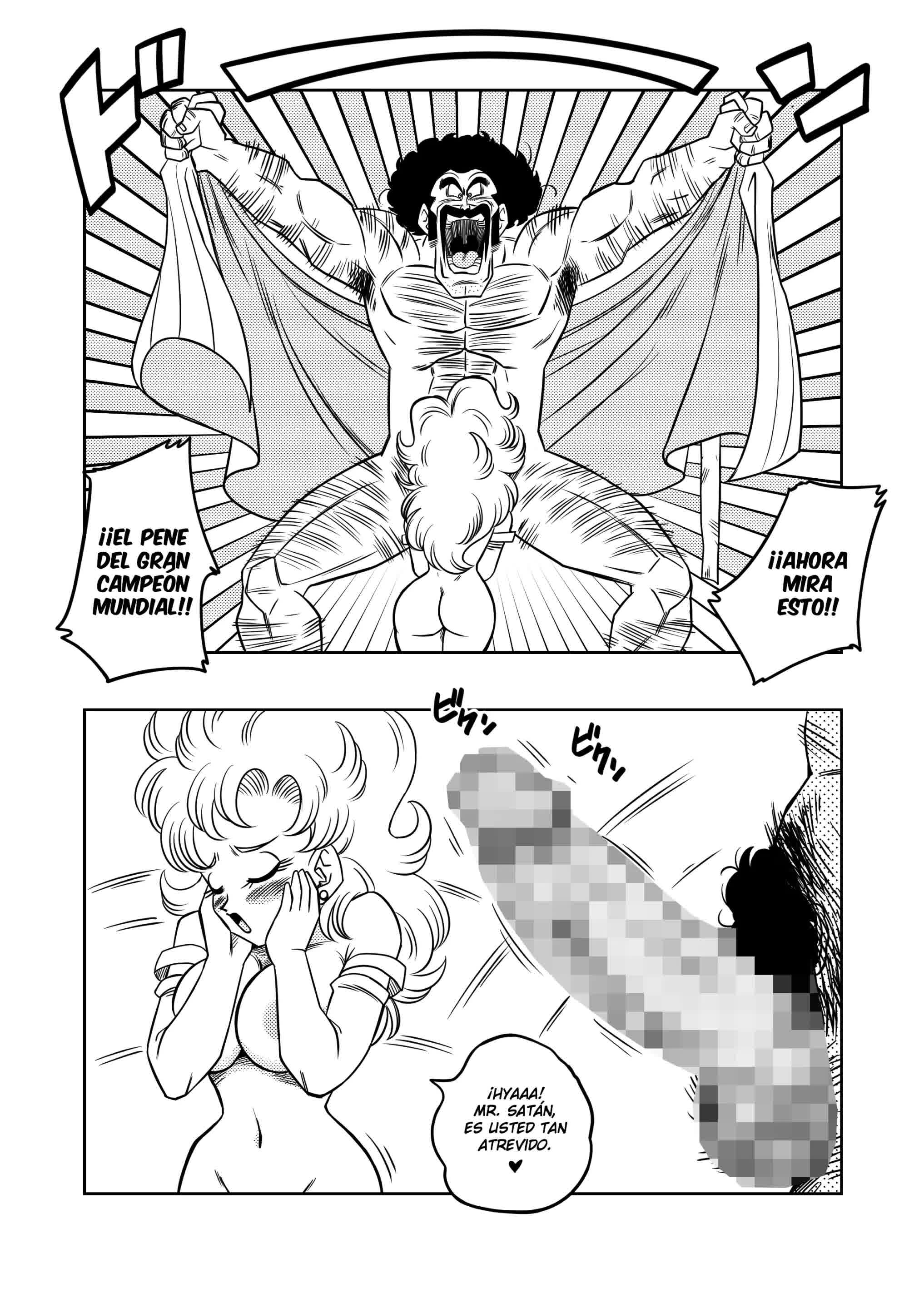 Mister Satan no Himitsu no Training - El Entrenamiento Secreto de Mr. Satán Comic porno