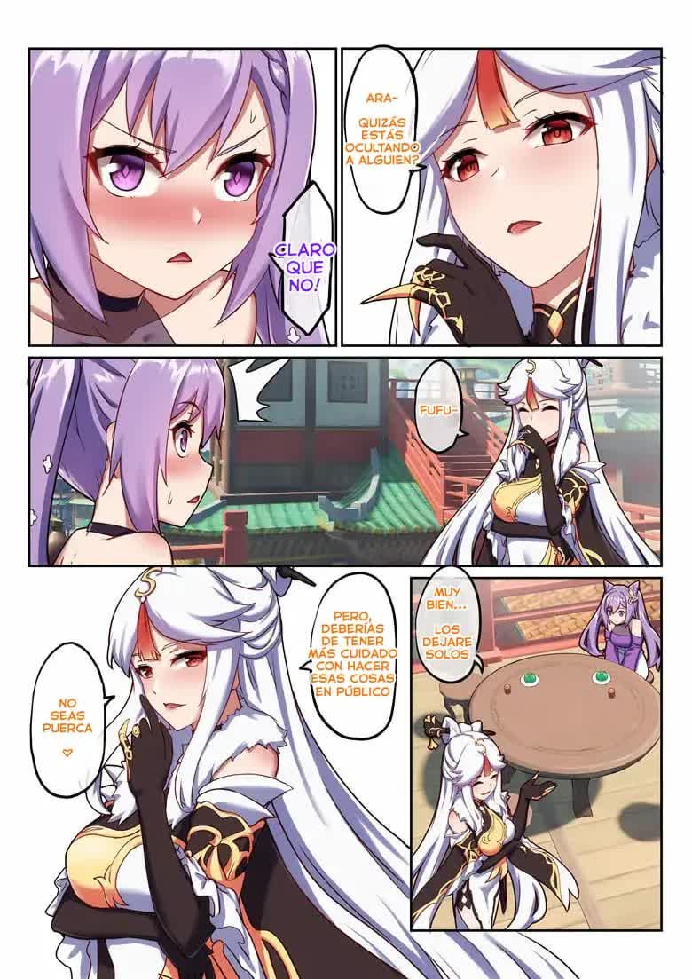 Keqing's Date With The Traveler - La cita de Keching con el viajero Comic porno