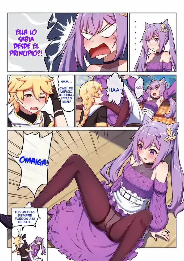 Keqing's Date With The Traveler - La cita de Keching con el viajero Comic porno
