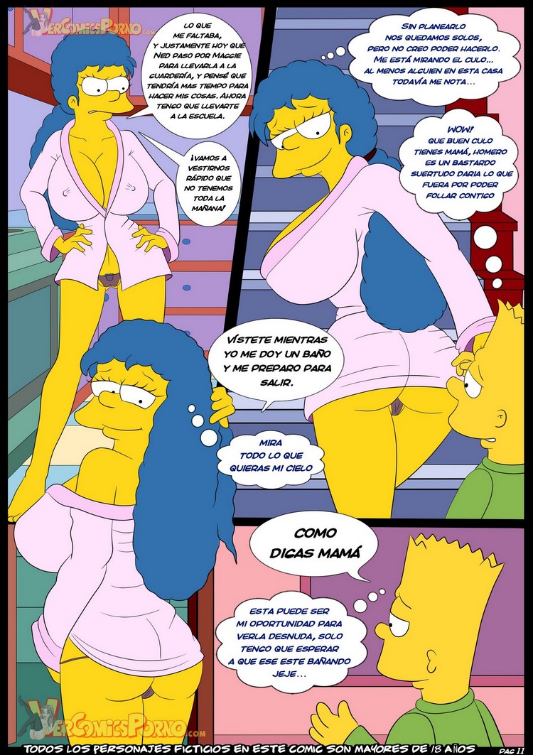 Viejas Costumbres 3 – Los Simpsons Comic porno