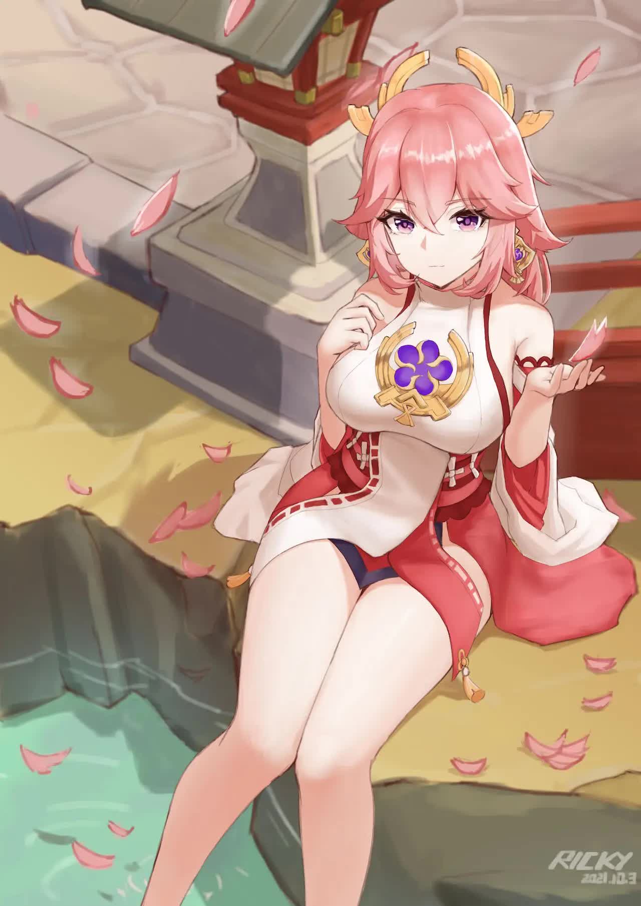 Servicio especial de Yae Miko Comic porno