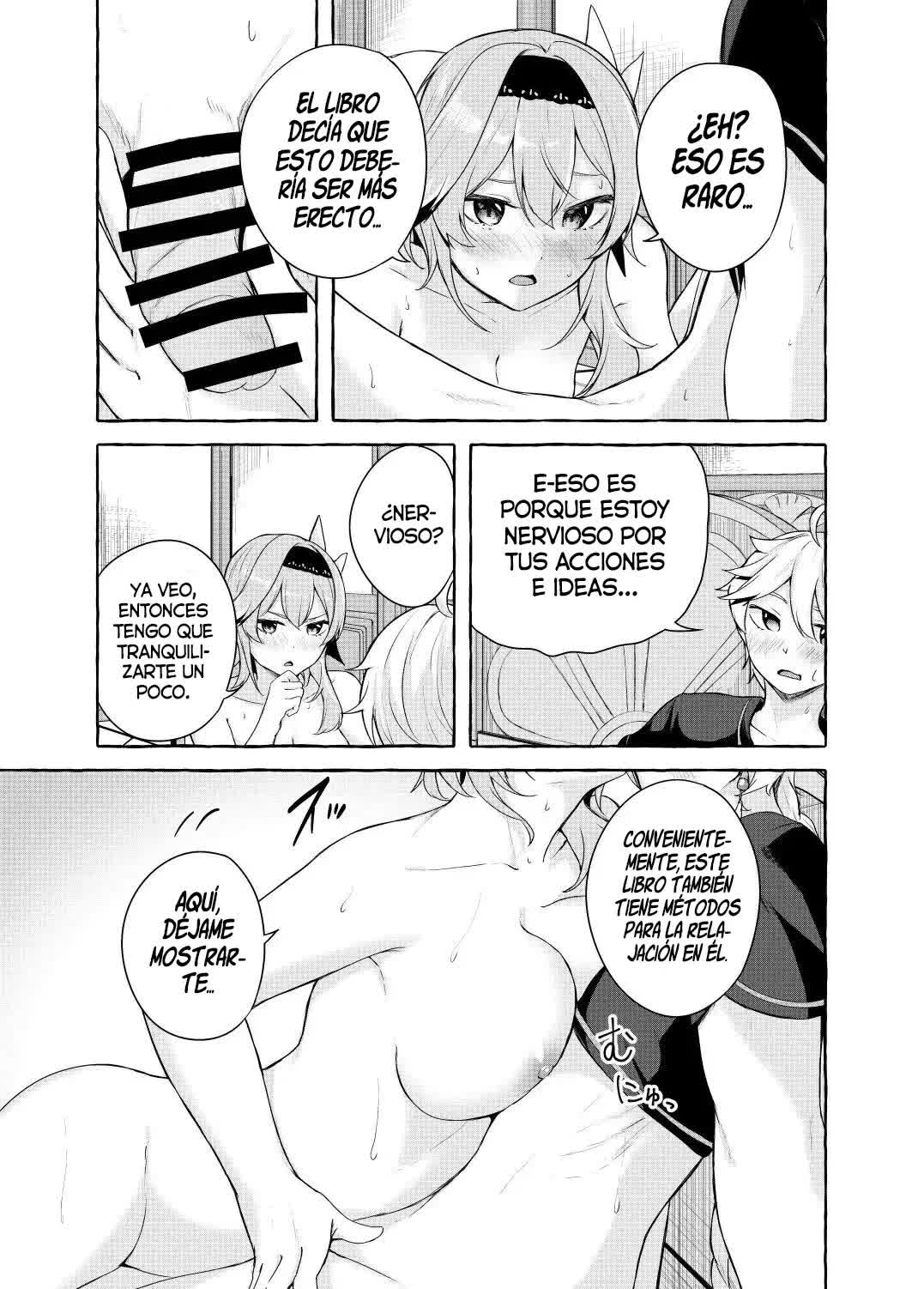 Eula no Youkai Hannou - Eula's Melting Reaction Comic porno