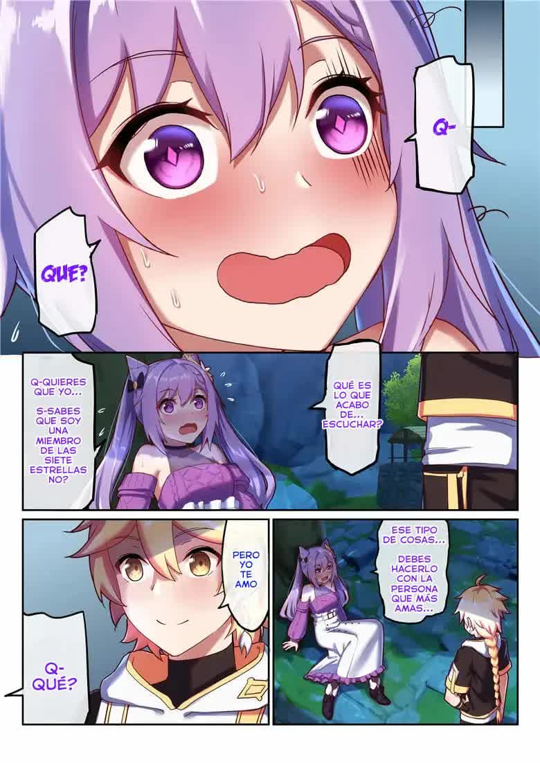 Keqing's Date With The Traveler - La cita de Keching con el viajero Comic porno