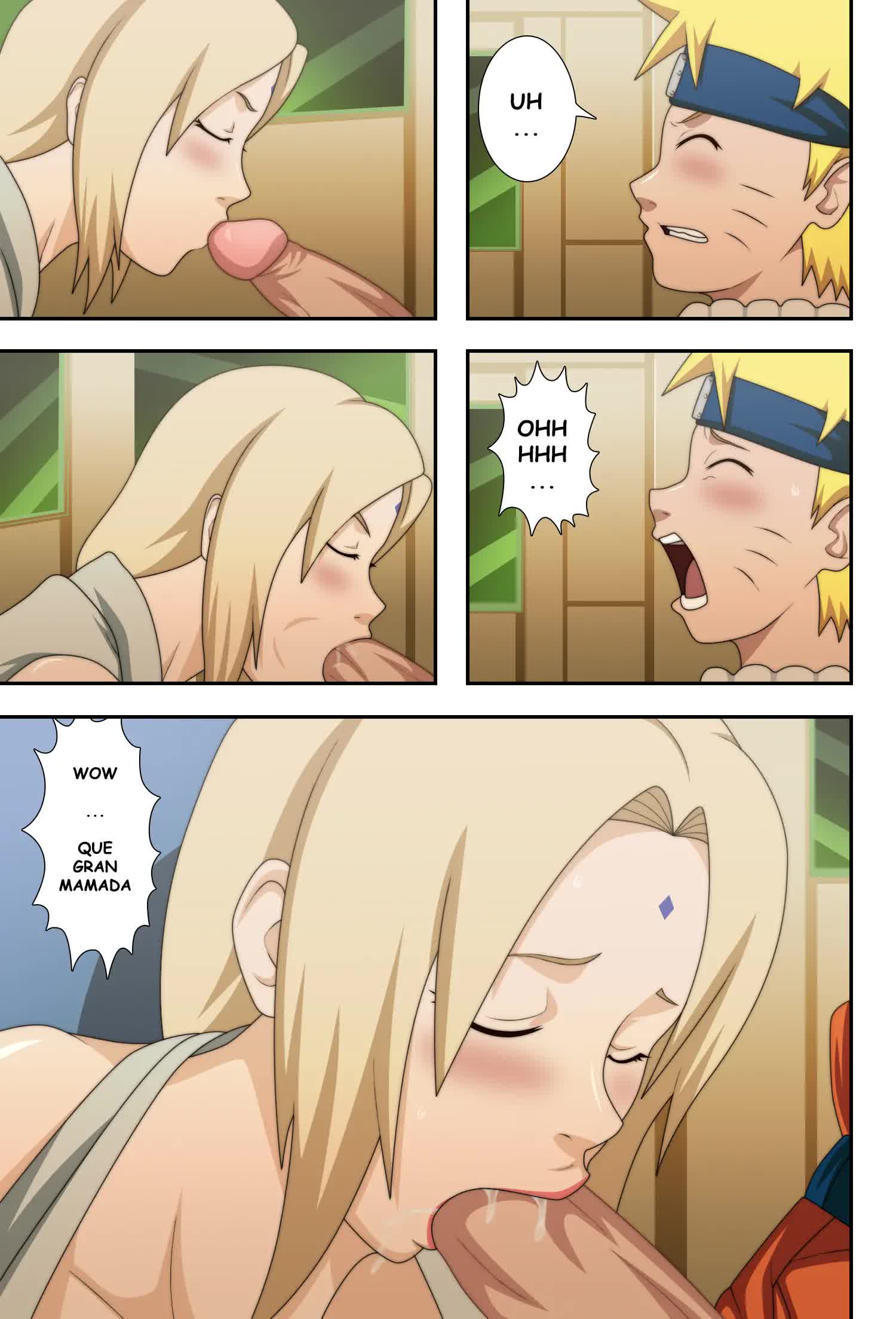 Tsunade Grandes pechos Ninjas Comic porno