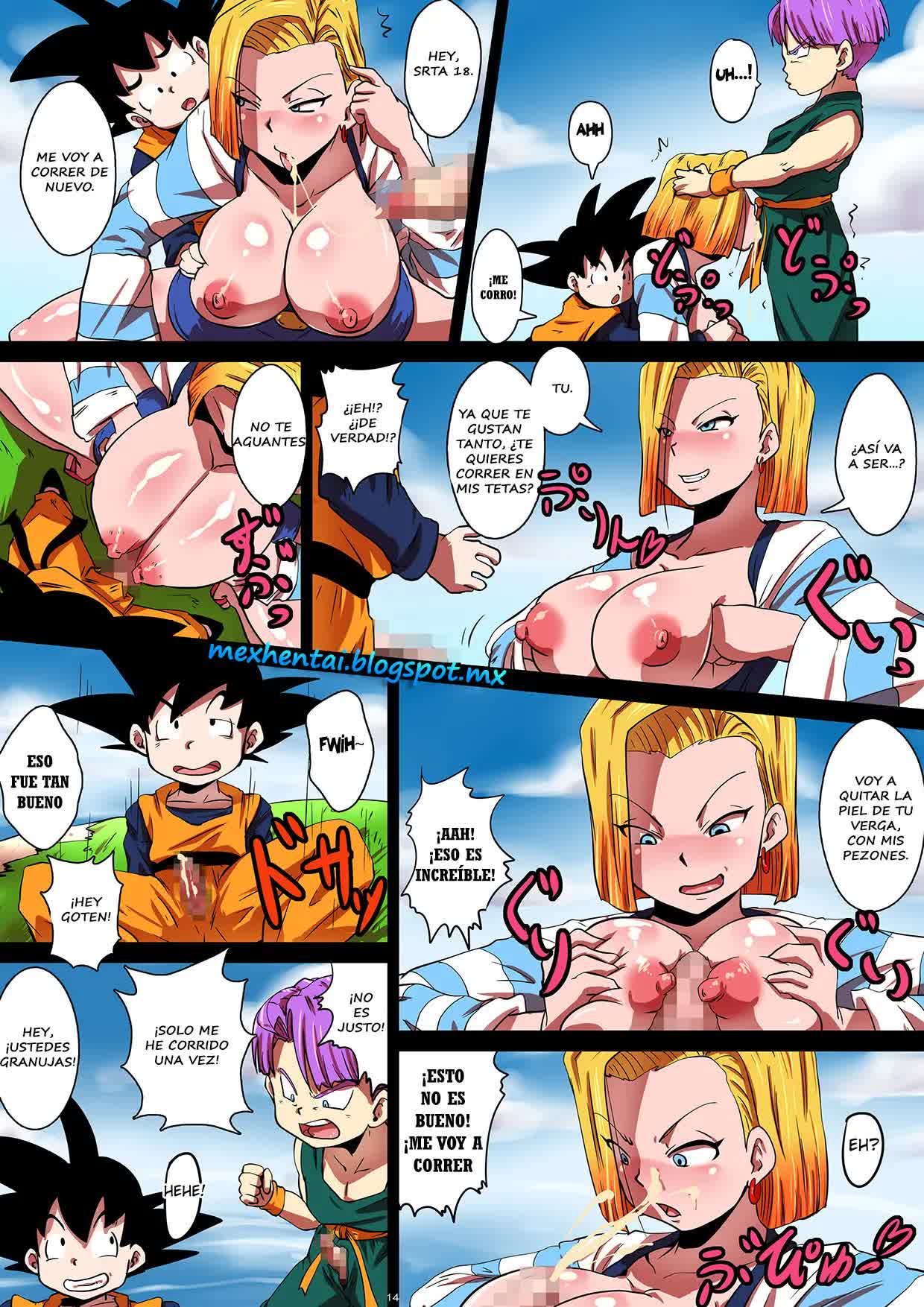 SHOTACON HOLE Shinkon Hitozuma 18-gou no Tsukinai Seiyoku (Dragon Ball Z) Comic porno