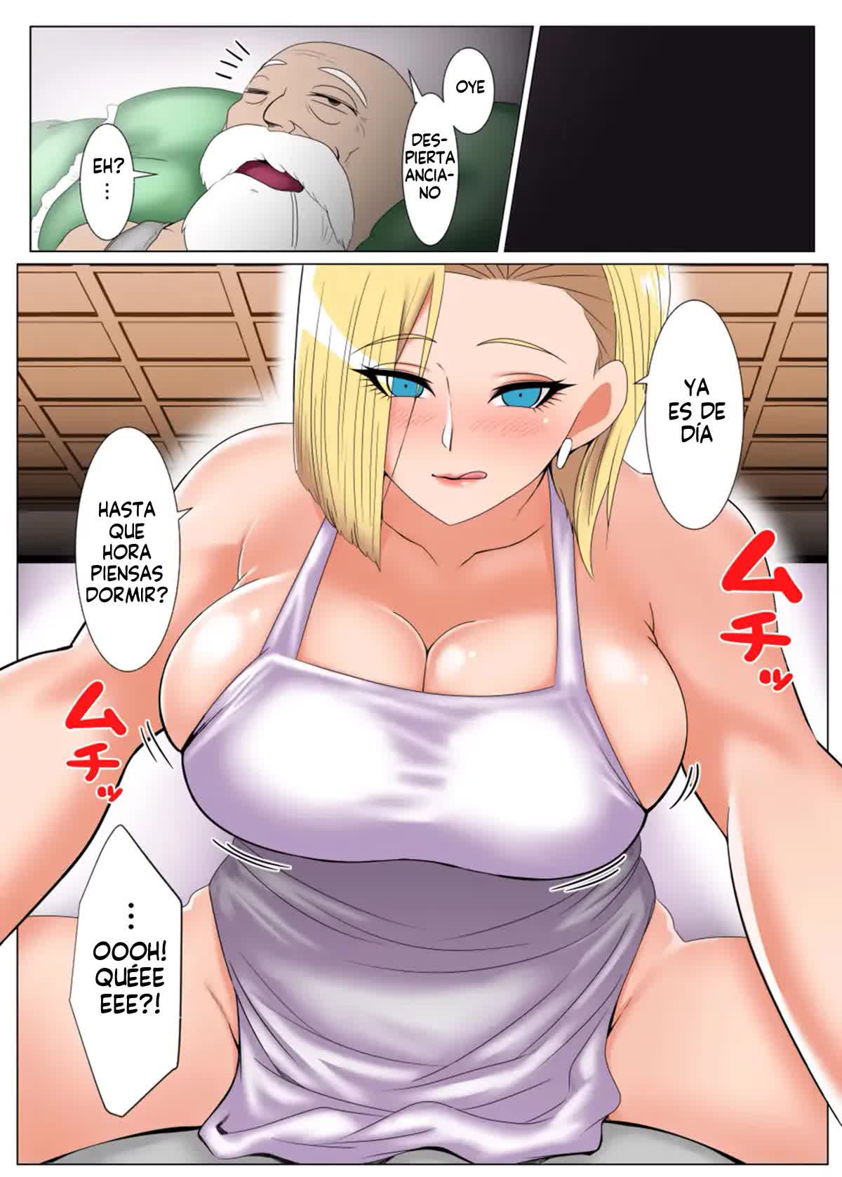 Kinpatsu no Hitozuma, Jii ni Hame Rare Comic porno