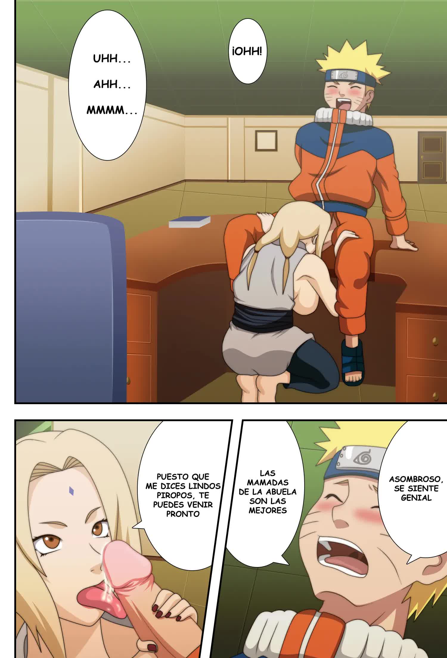 Tsunade Grandes pechos Ninjas Comic porno