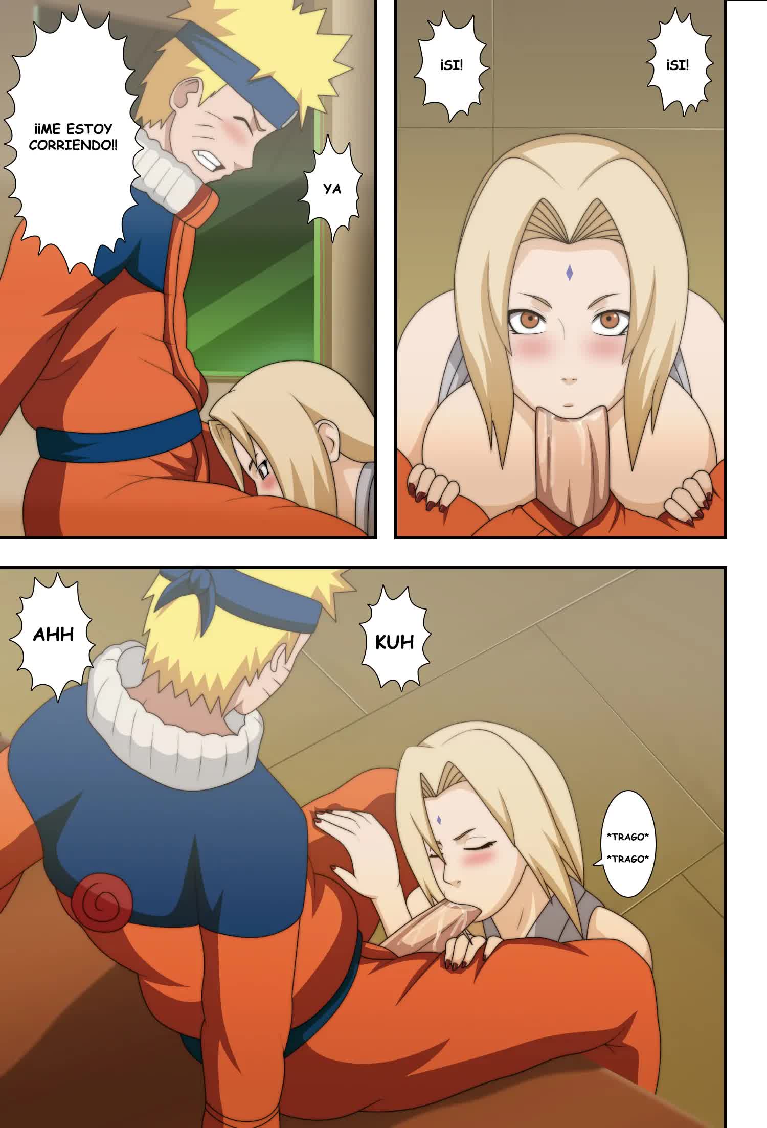 Tsunade Grandes pechos Ninjas Comic porno