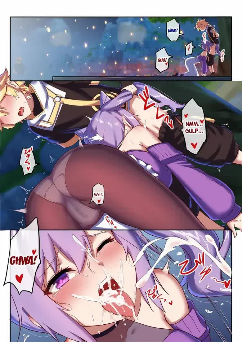 Keqing's Date With The Traveler - La cita de Keching con el viajero Comic porno