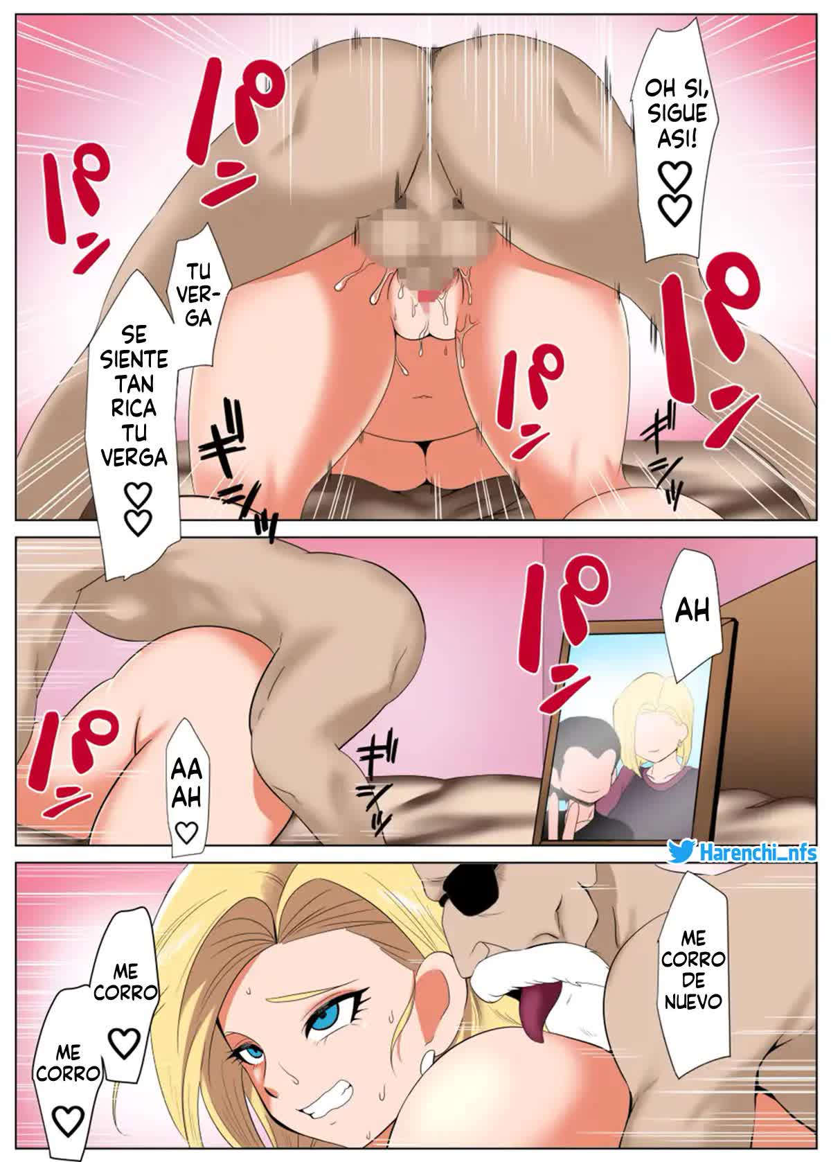 Kinpatsu no Hitozuma, Jii ni Hame Rare Comic porno