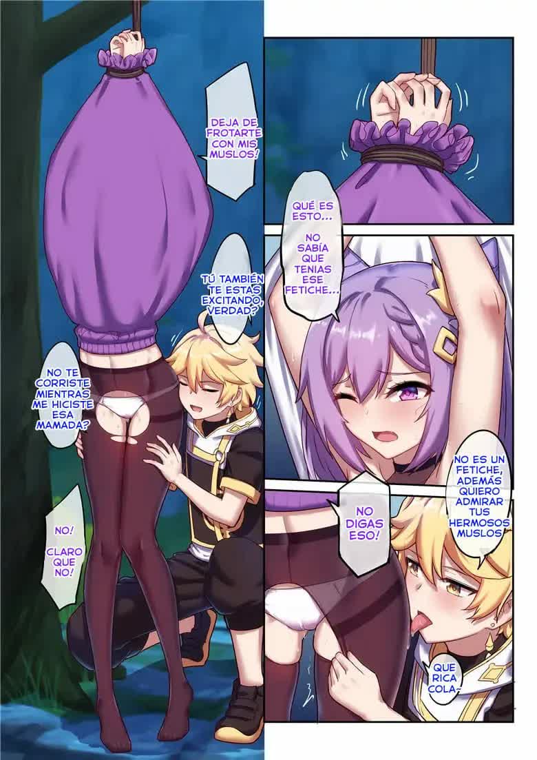 Keqing's Date With The Traveler - La cita de Keching con el viajero Comic porno