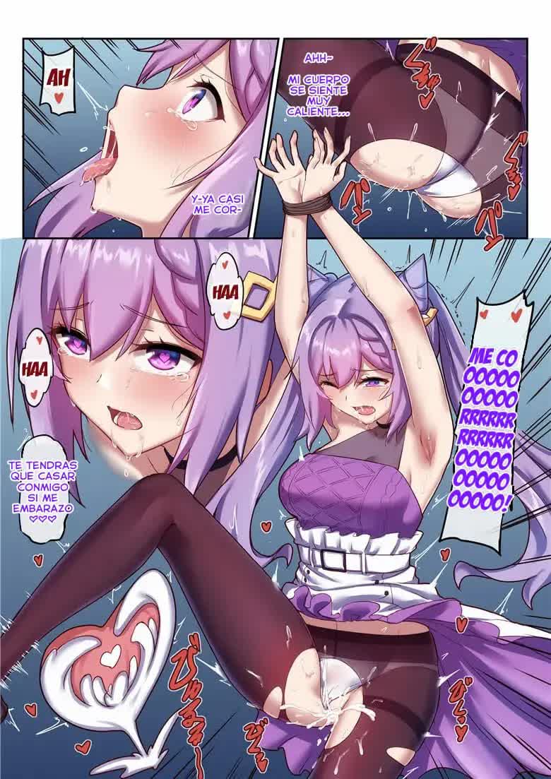 Keqing's Date With The Traveler - La cita de Keching con el viajero Comic porno