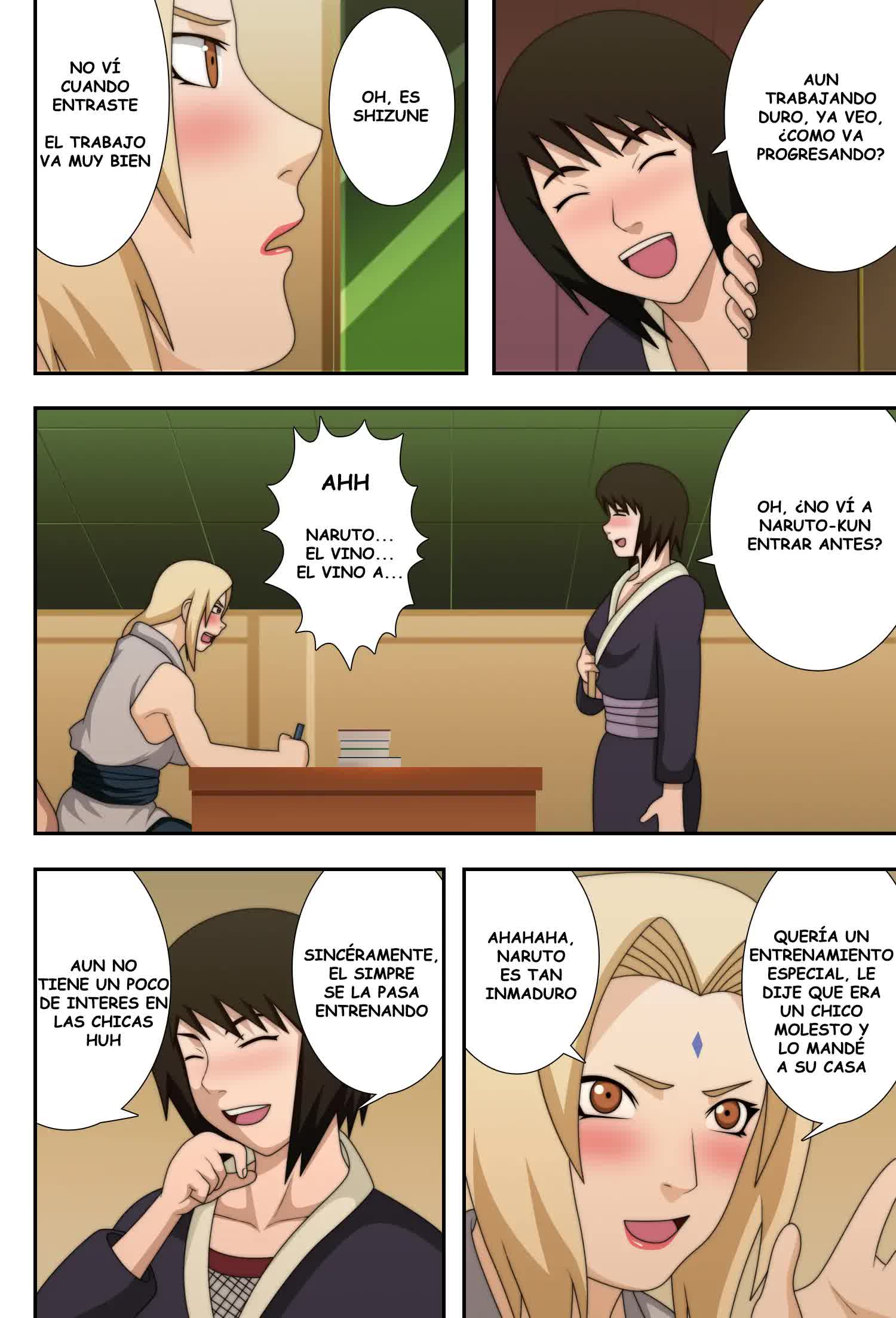 Tsunade Grandes pechos Ninjas Comic porno