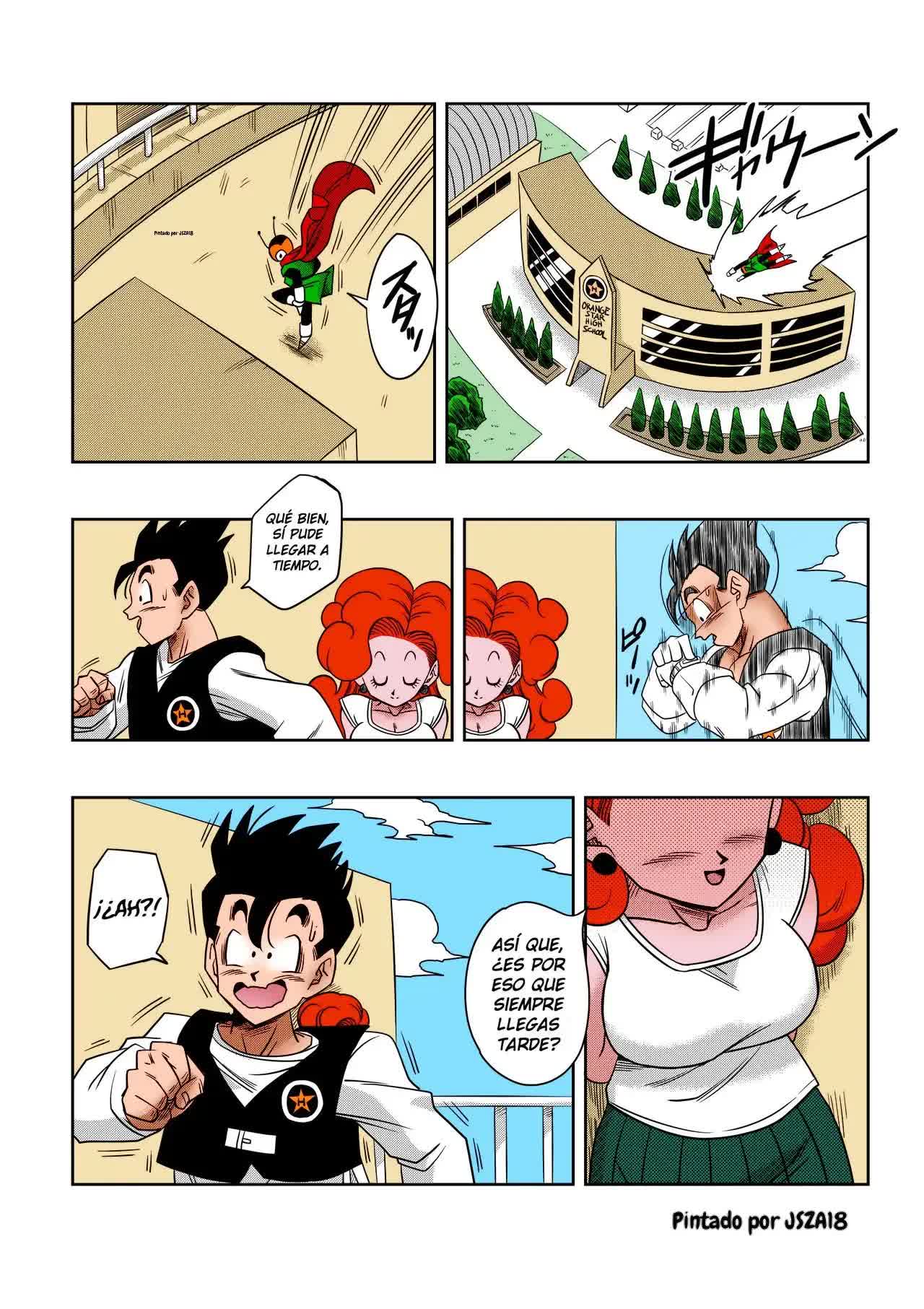 04 Triangulo Amoroso - Gohan x Bulma, erasa y videl Comic porno