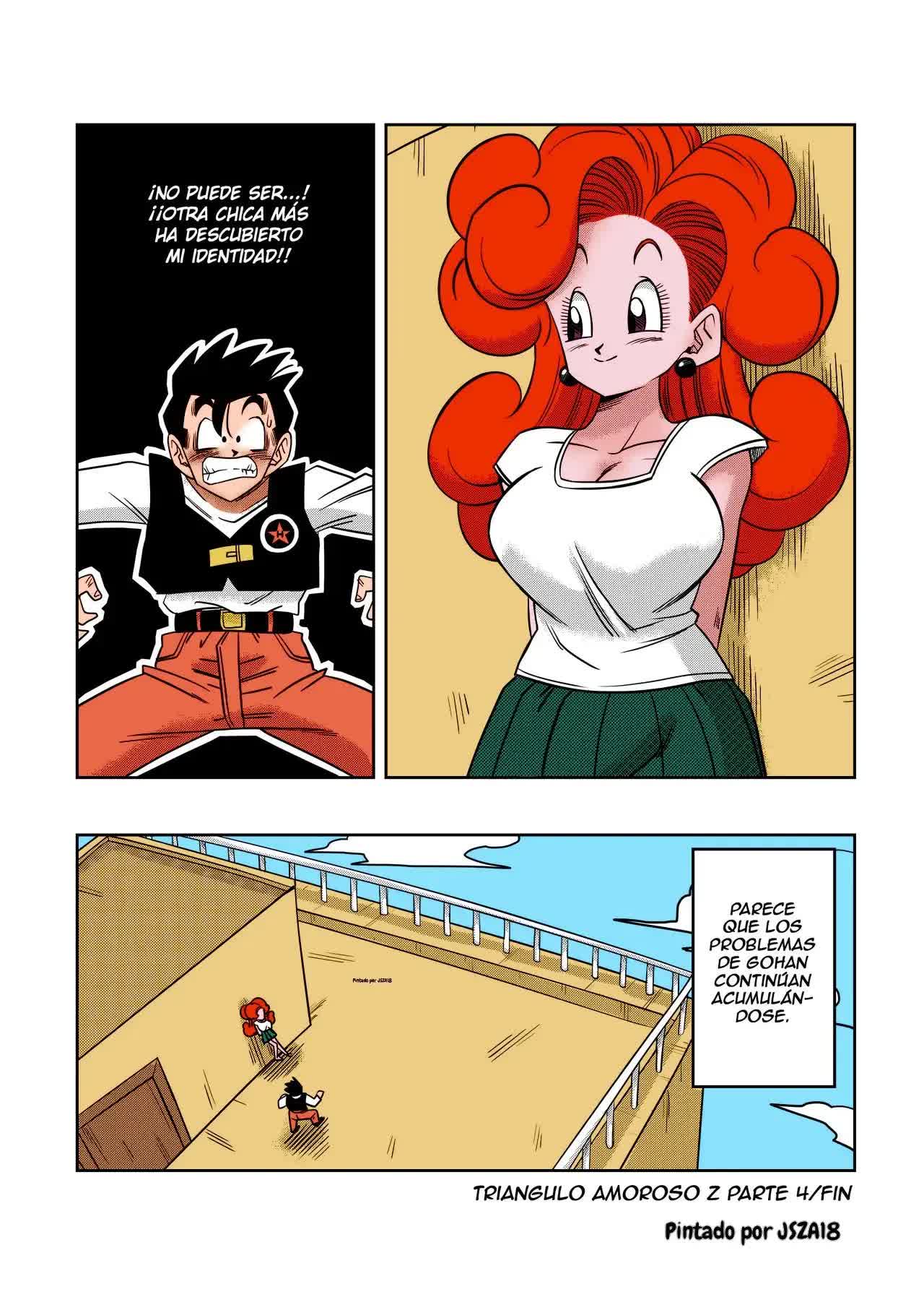 04 Triangulo Amoroso - Gohan x Bulma, erasa y videl Comic porno