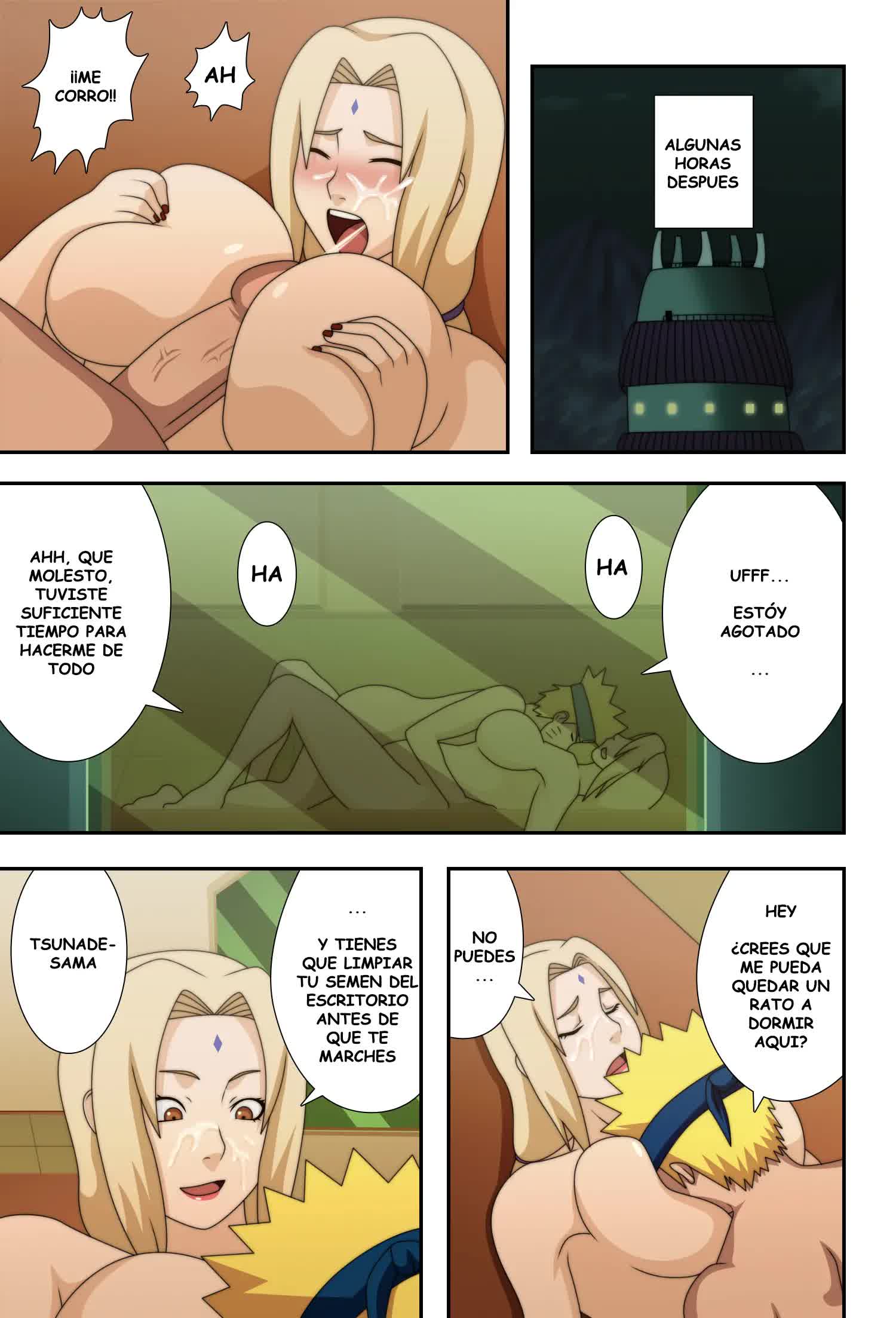 Tsunade Grandes pechos Ninjas Comic porno
