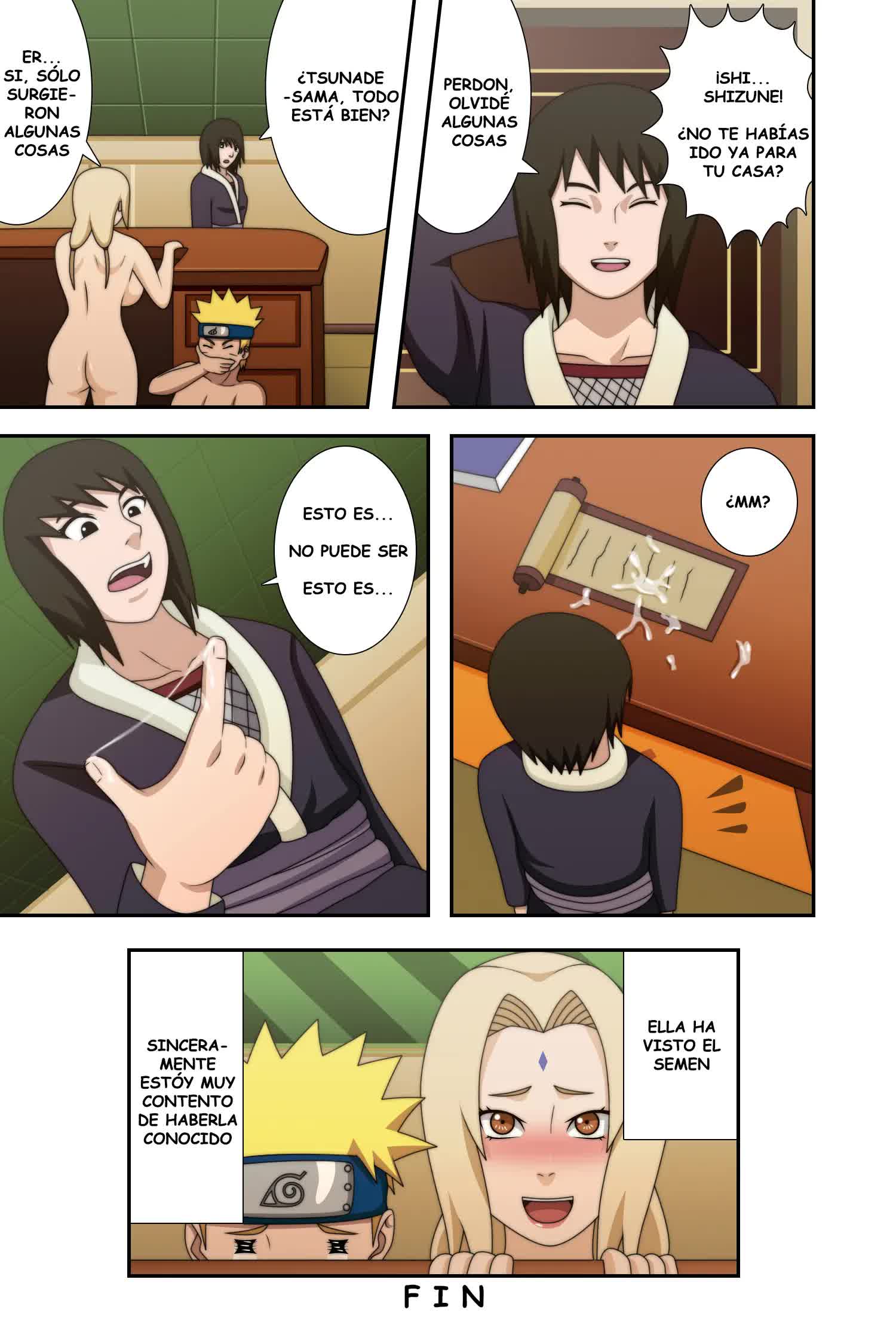 Tsunade Grandes pechos Ninjas Comic porno
