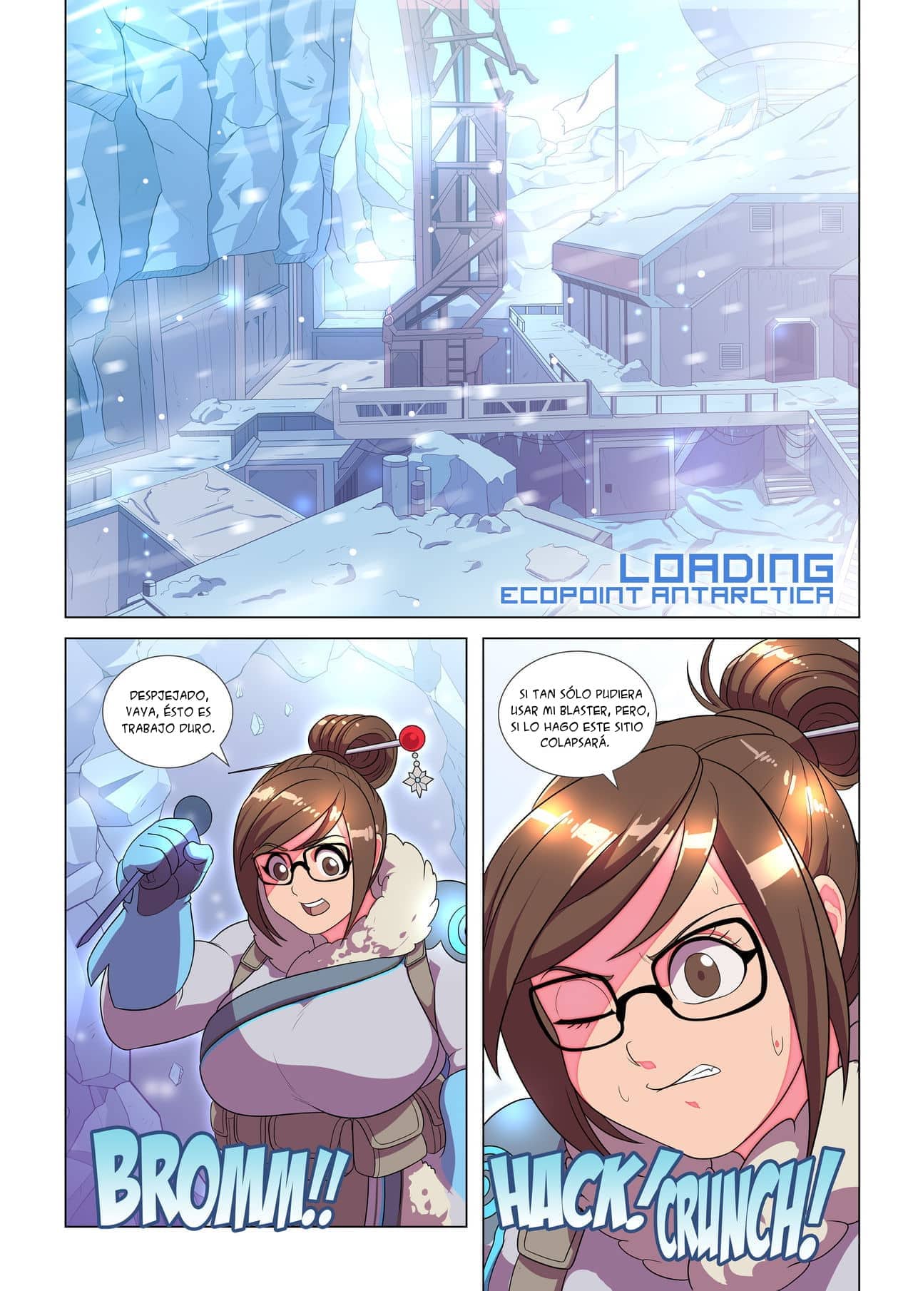 Ameizing Frost Jobs – Overwatch XXX Comic porno