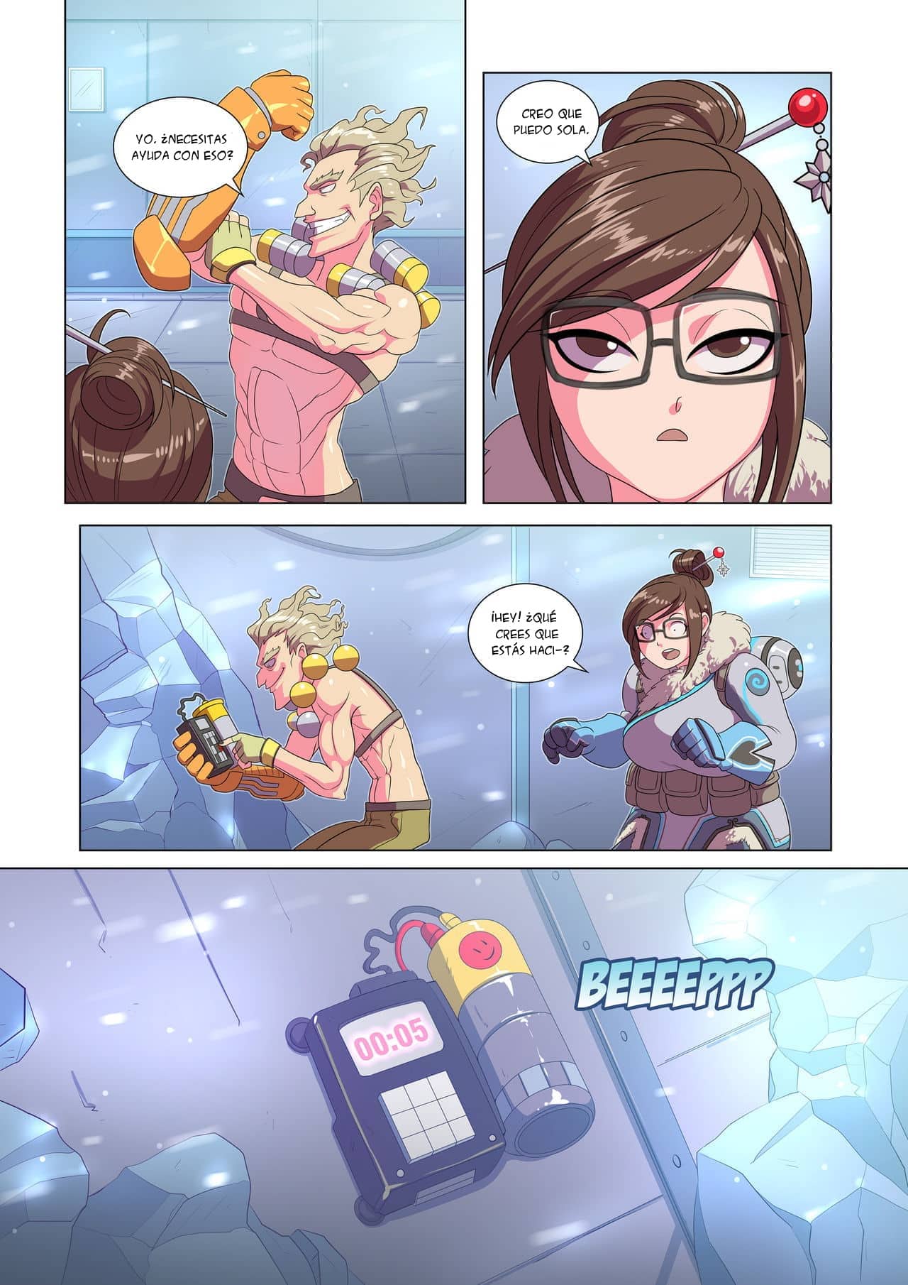 Ameizing Frost Jobs – Overwatch XXX Comic porno