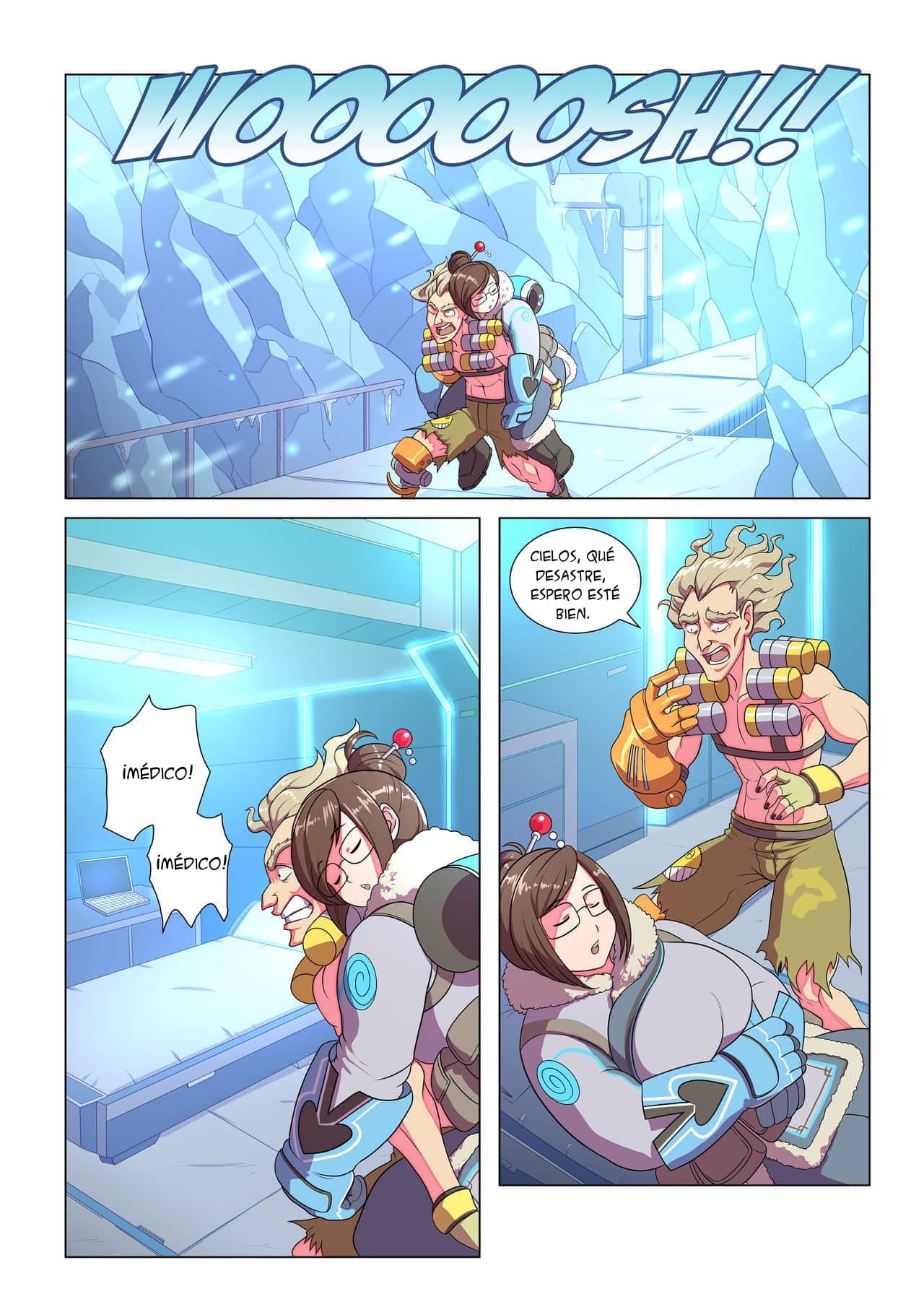 Ameizing Frost Jobs – Overwatch XXX Comic porno