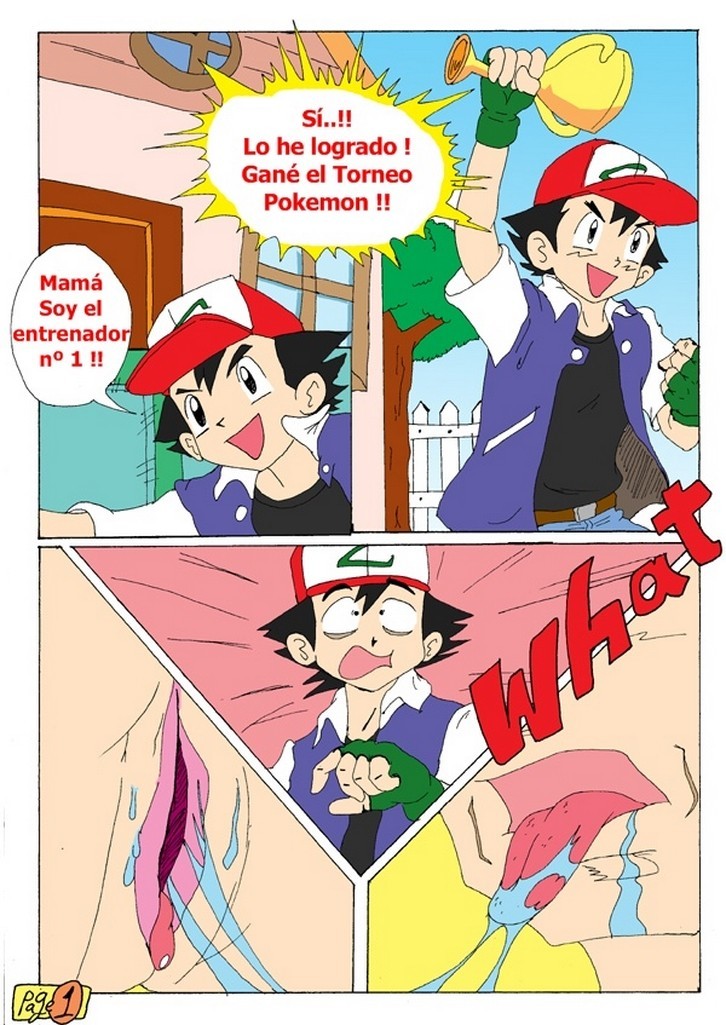 Ash x Delia – Pokemon XXX Comic porno