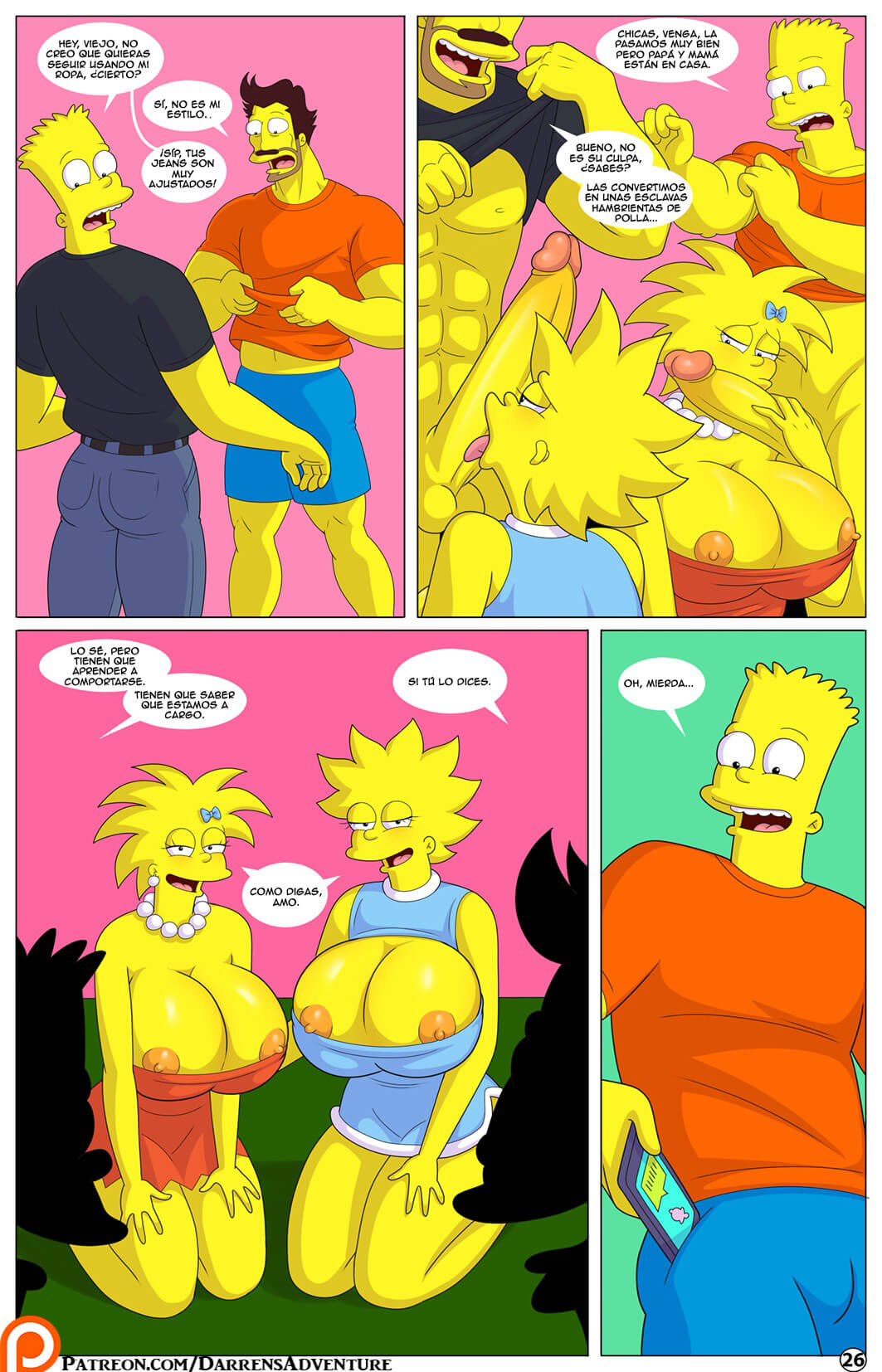 La Aventura de Darren 10 – Los Simpsons Comic porno
