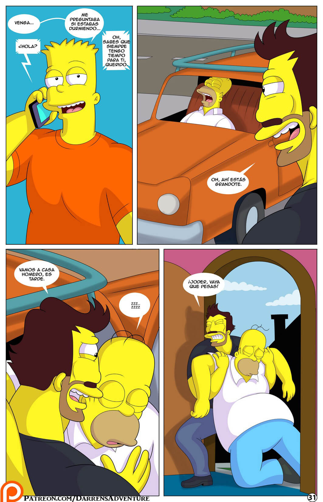 La Aventura de Darren 10 – Los Simpsons Comic porno