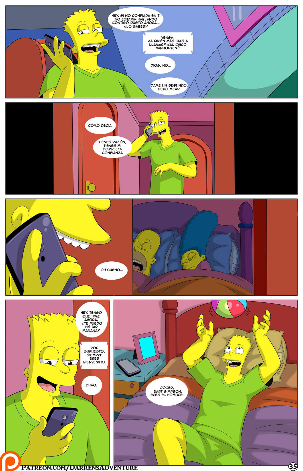 La Aventura de Darren 10 – Los Simpsons Comic porno